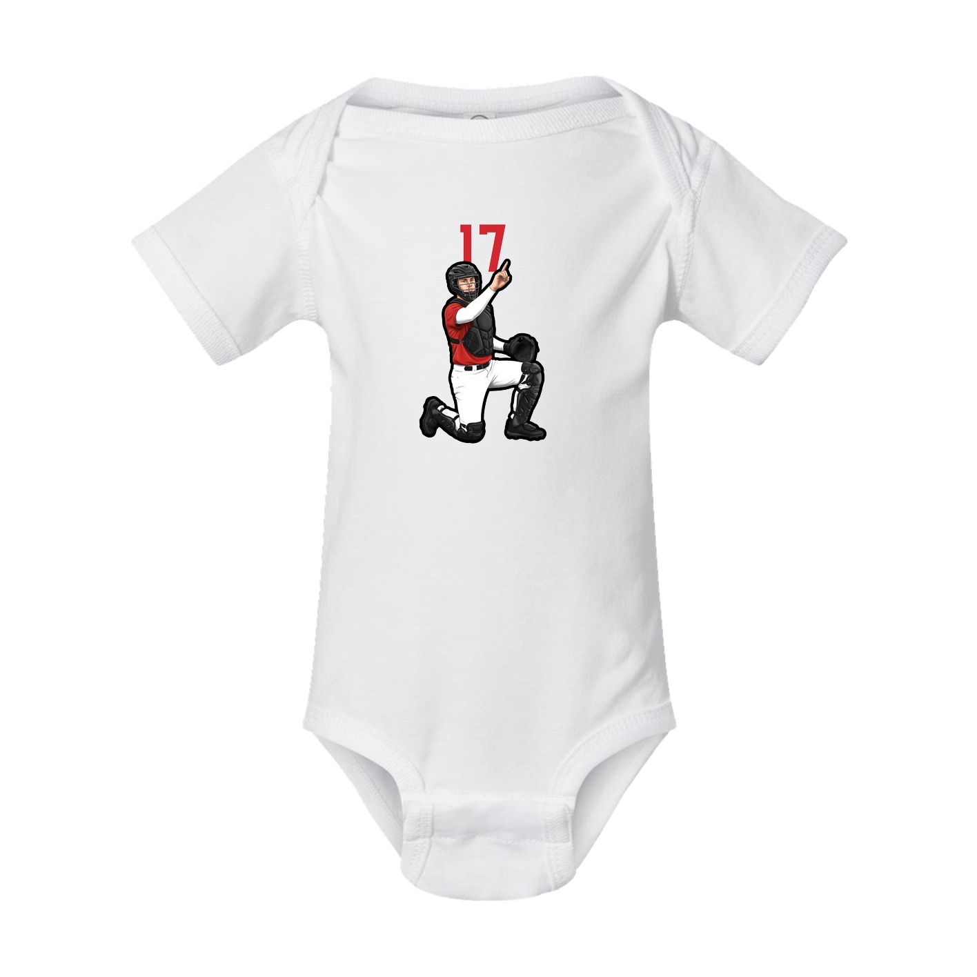 Baby Onesie — Number Top in White