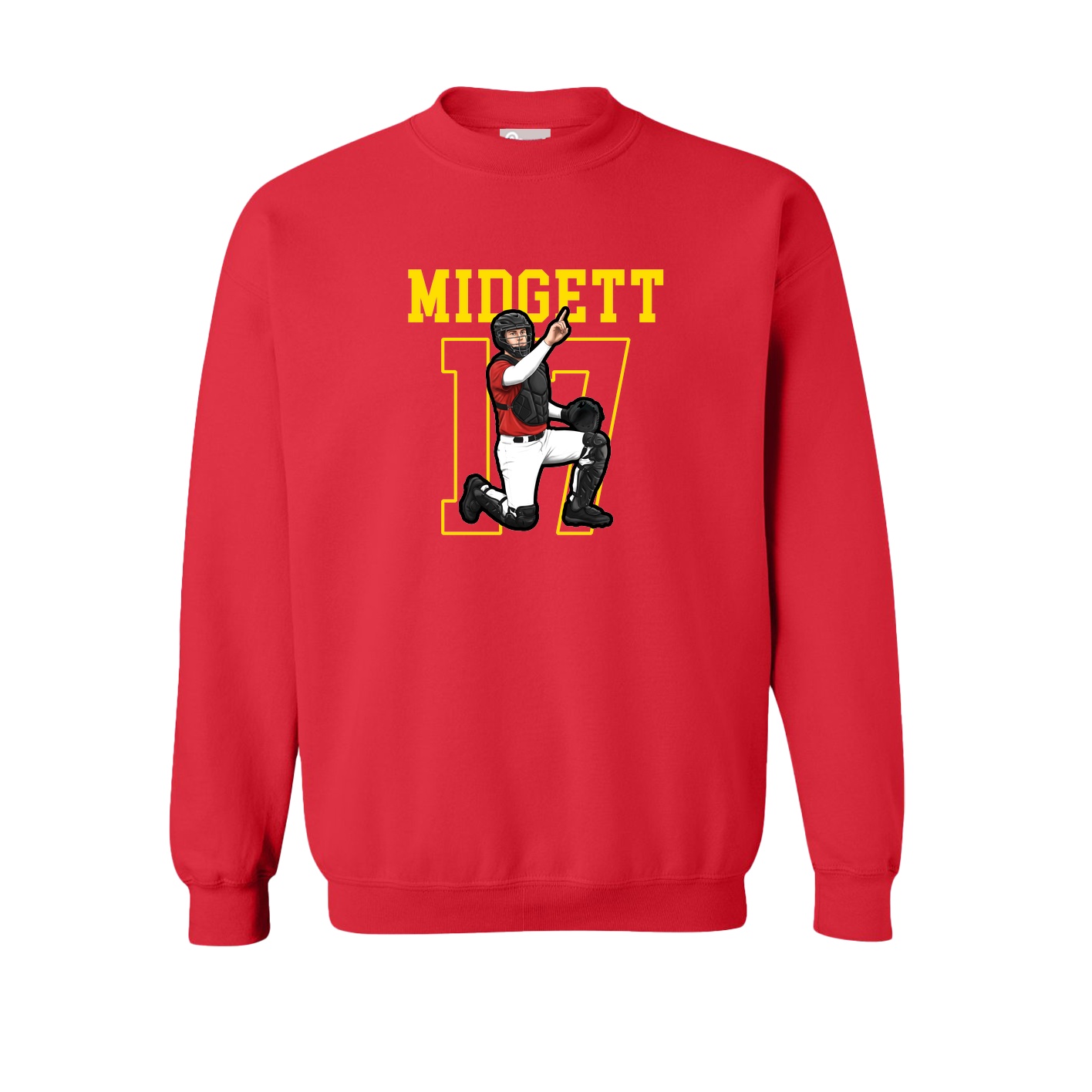 Fleece Crew — Shirsey in Red