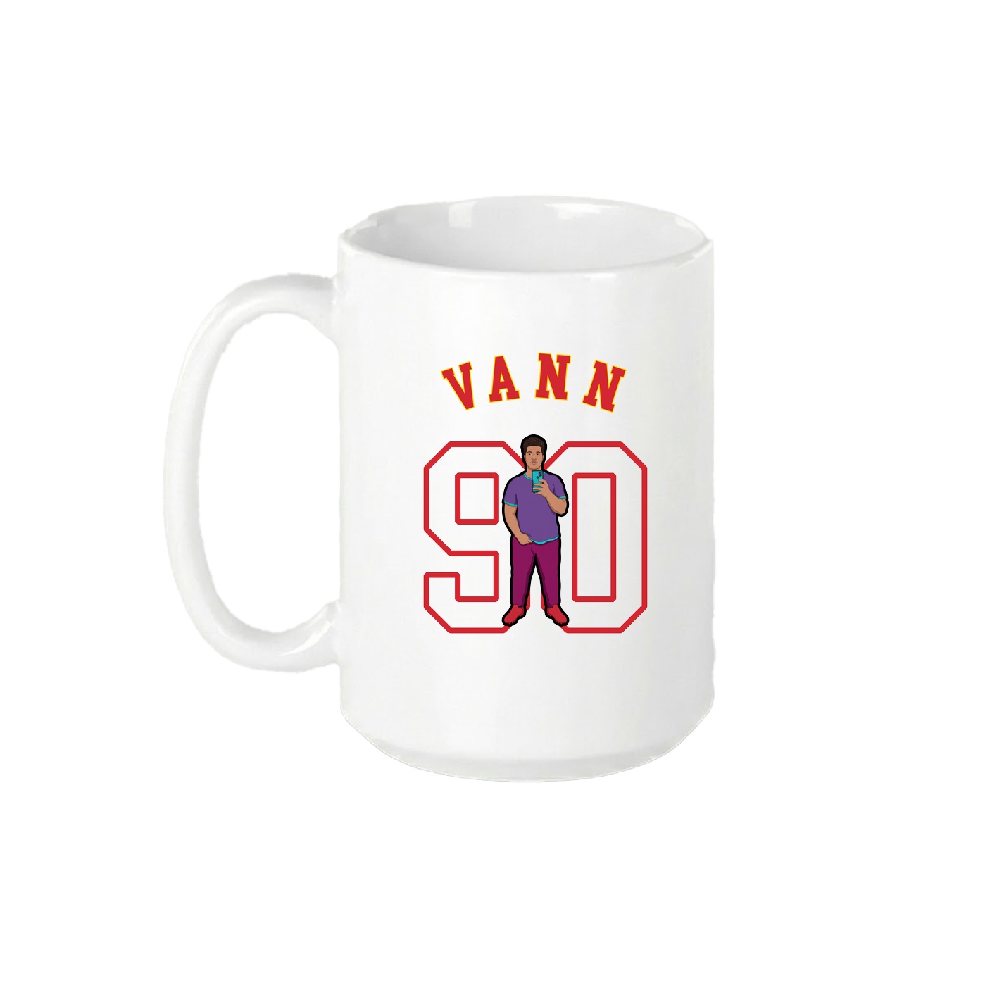 15oz Coffee Mug — Shirsey Arch in White