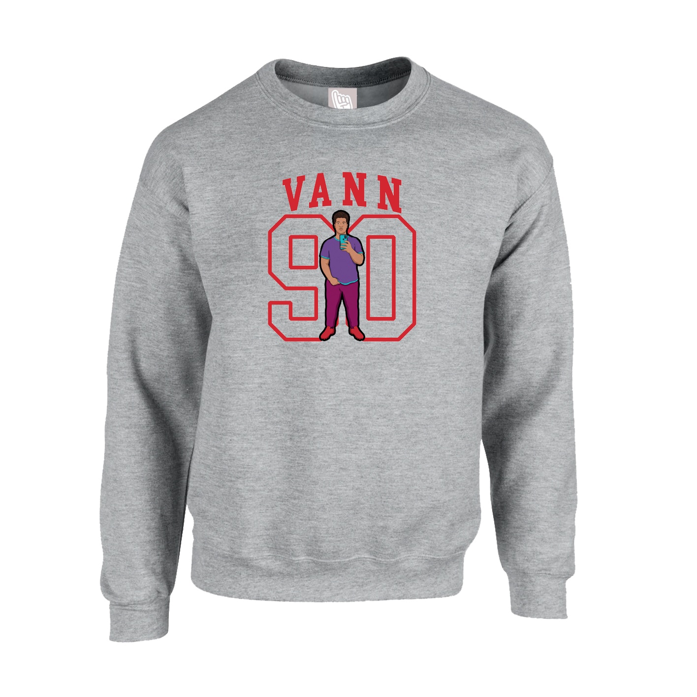 Fleece Crew — Shirsey in Grey