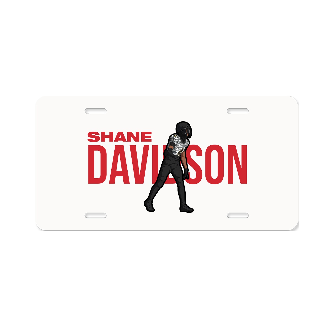 License Plate — Player Name in Classic