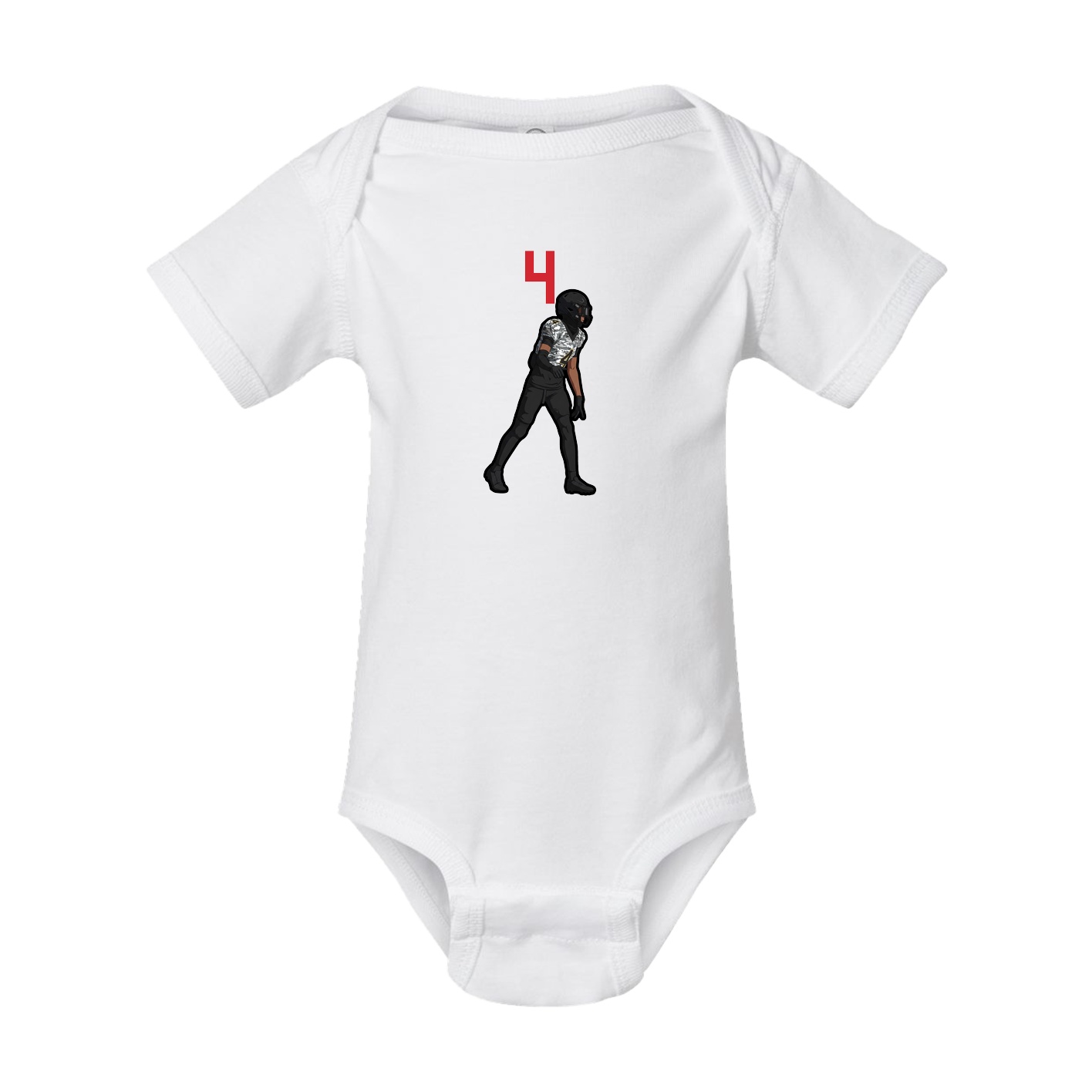 Baby Onesie — Number Top in White