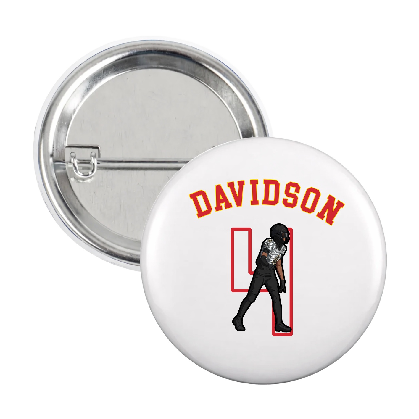 Game Day Button — Shirsey Arch in White