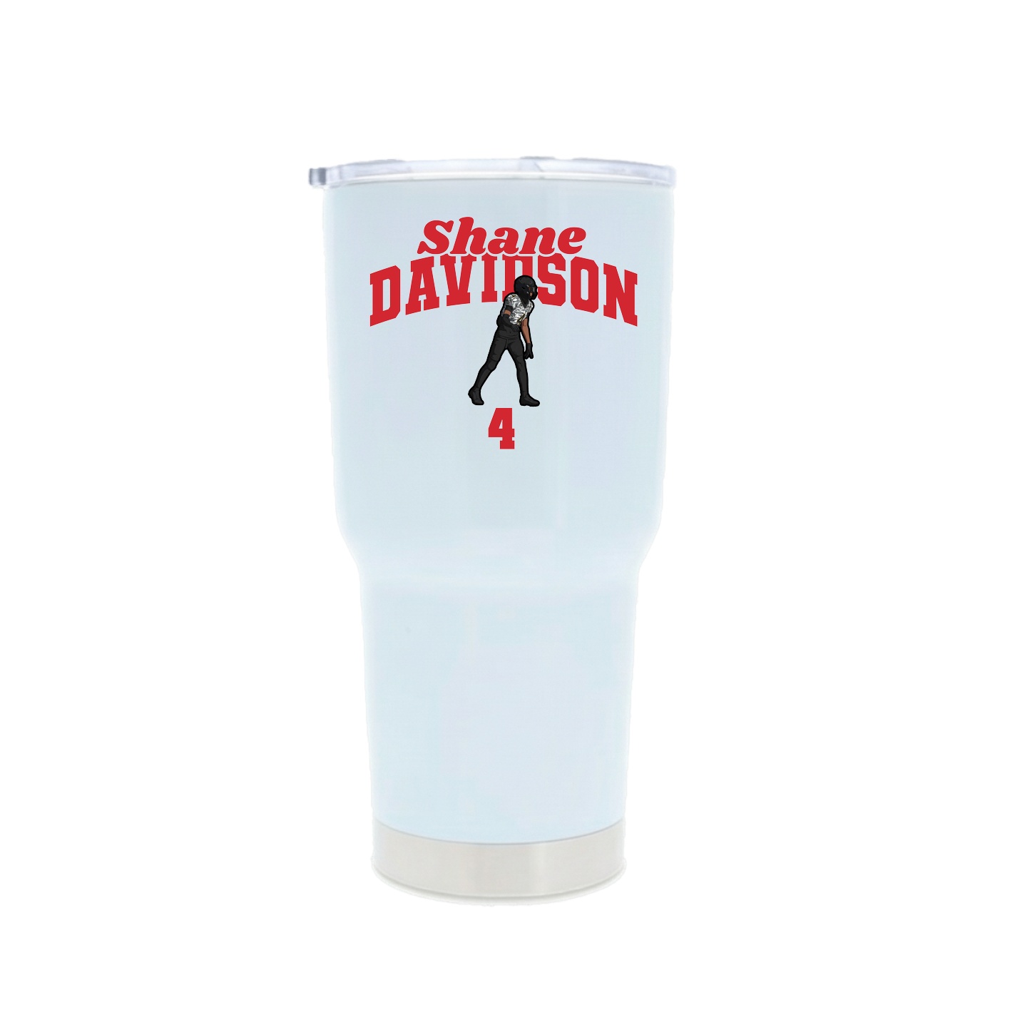 30oz Stainless Steel Tumbler — Signature Arch in White