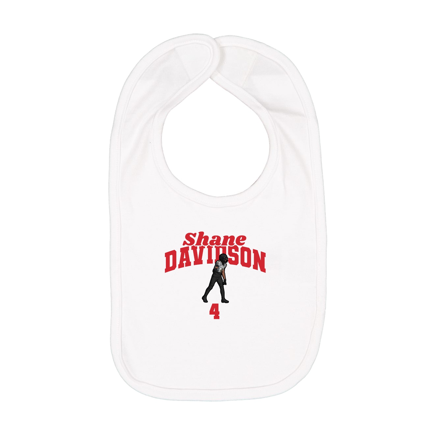 Infant Bib — Signature Arch in White