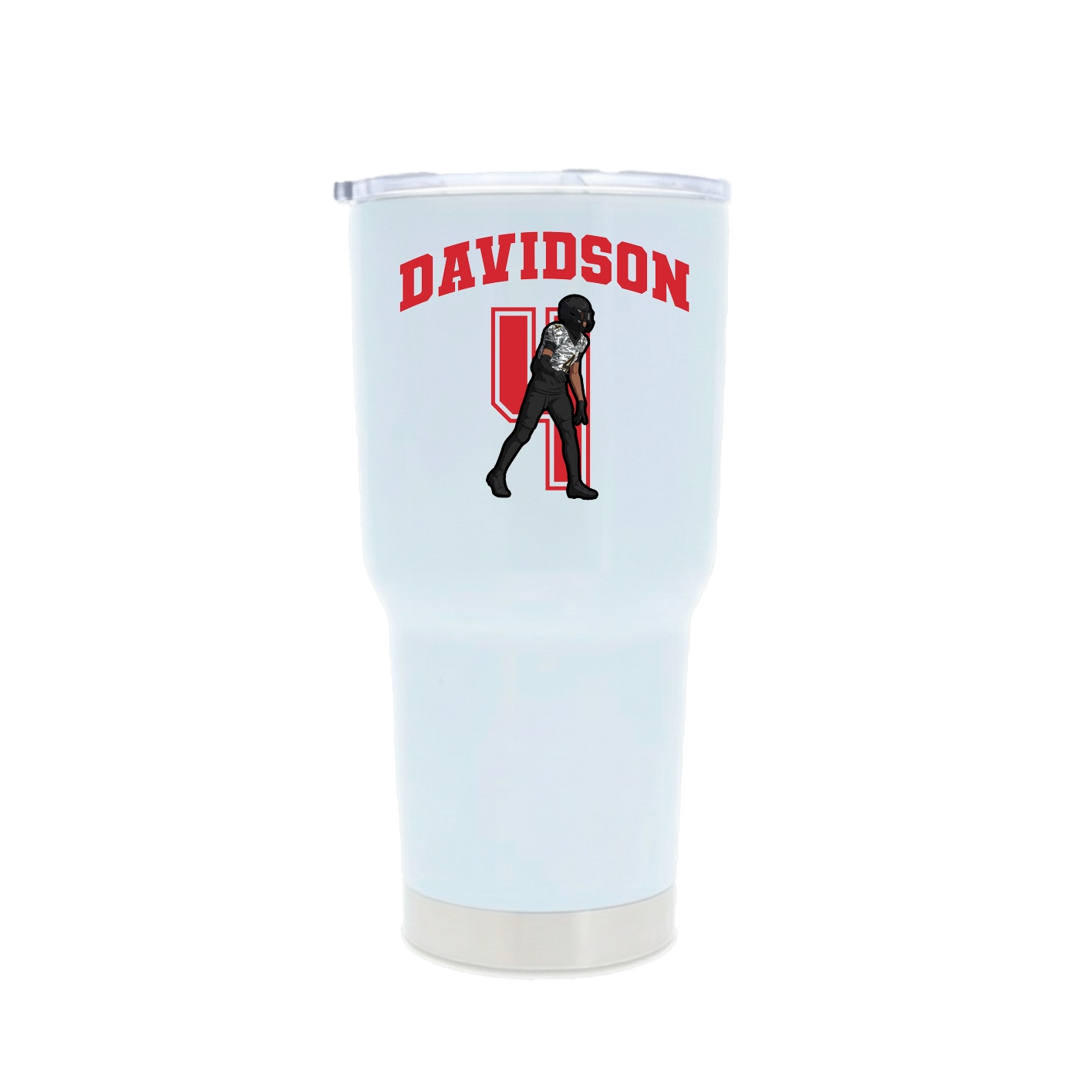 30oz Stainless Steel Tumbler — Number in White