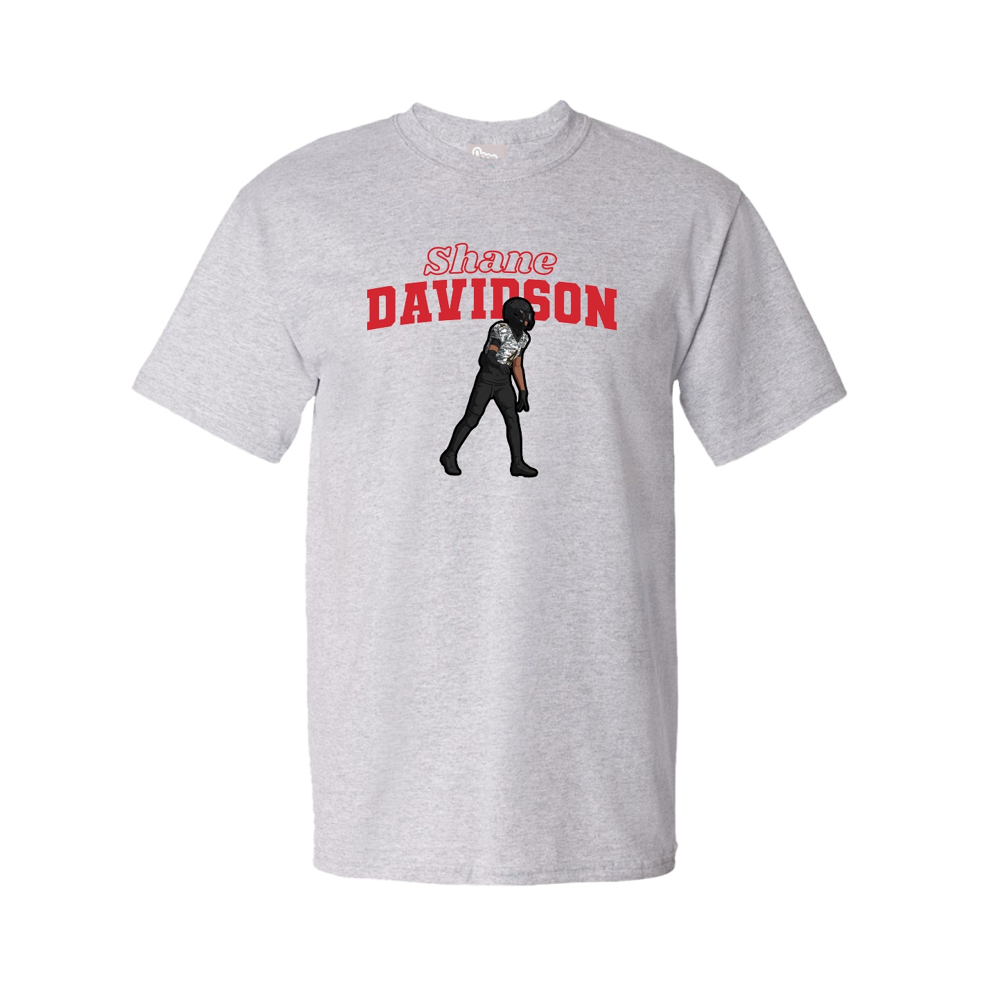 Youth Tee — Name Arch in Grey