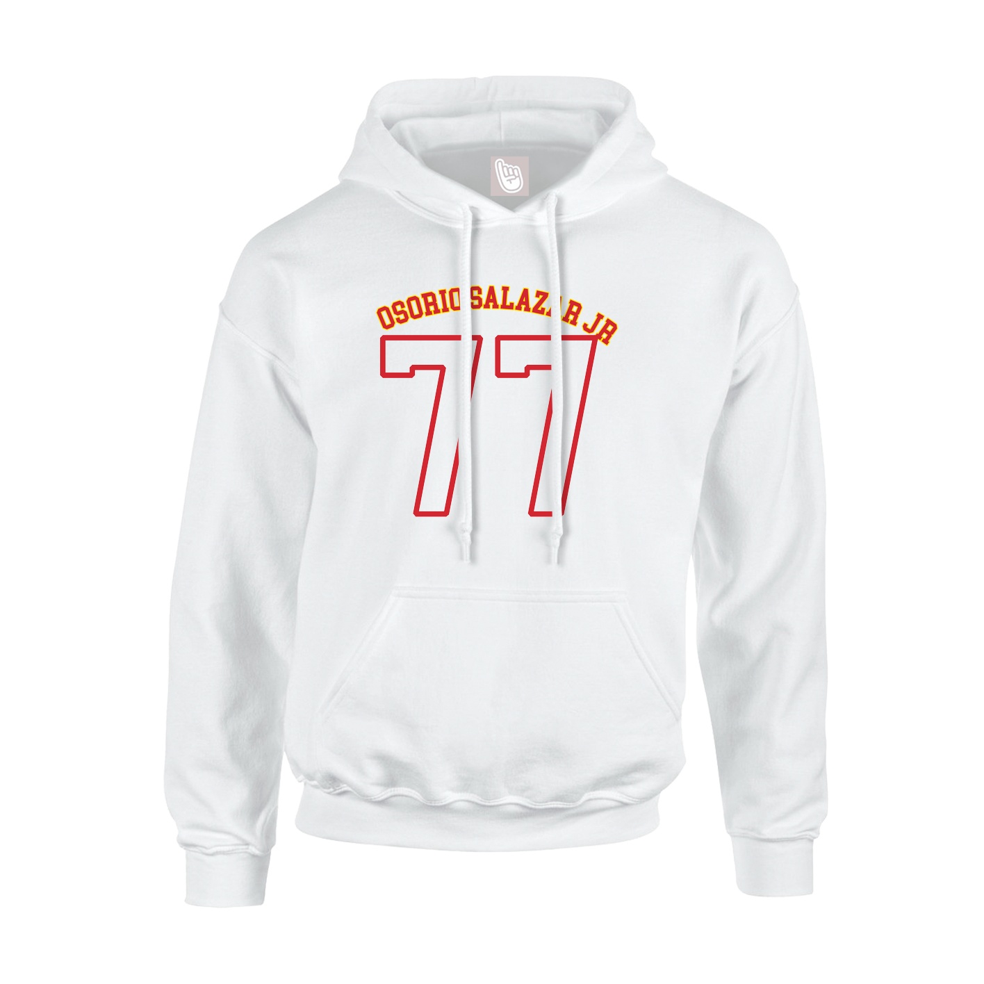 Youth Hoodie — Shirsey Arch in White
