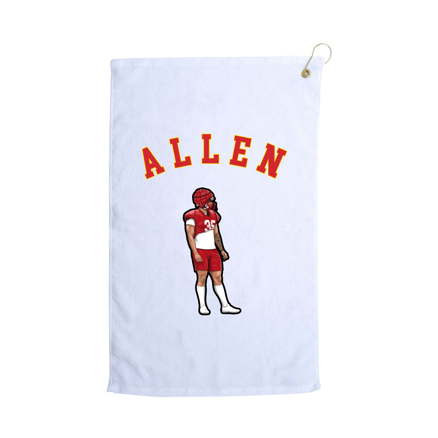 Golf Towel — Shirsey Arch in White