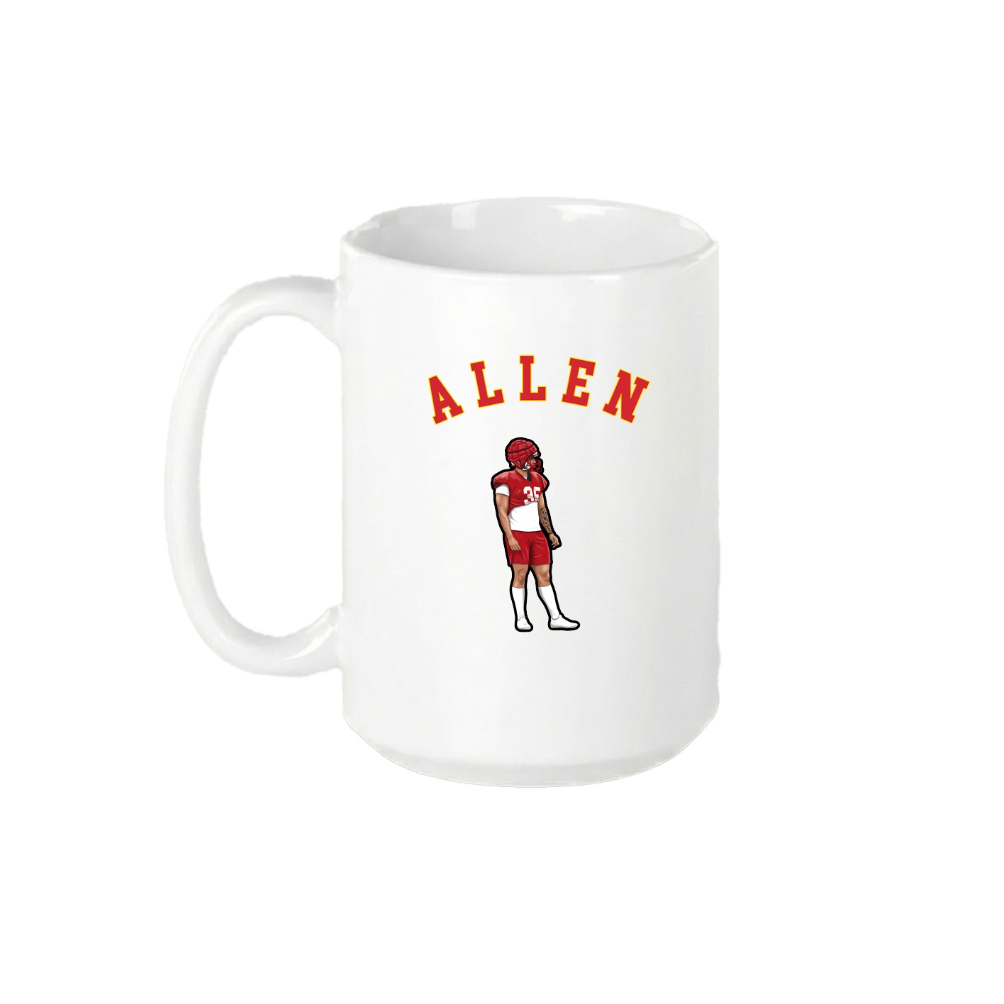15oz Coffee Mug — Shirsey Arch in White