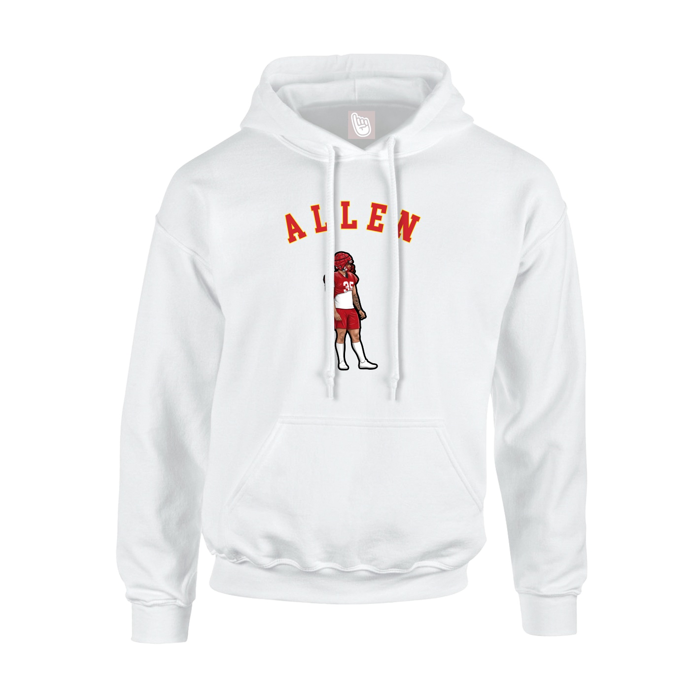 Youth Hoodie — Shirsey Arch in White