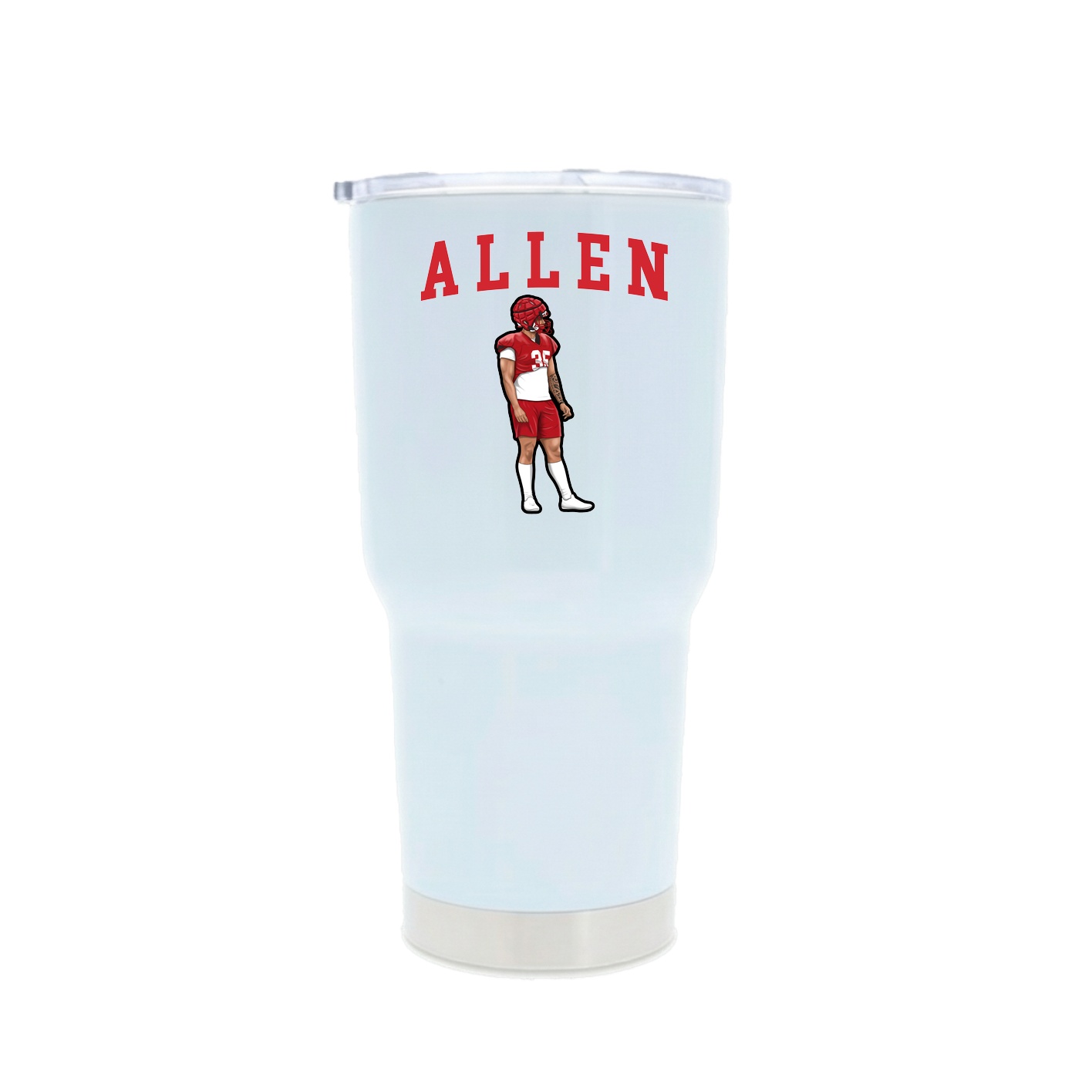 30oz Stainless Steel Tumbler — Shirsey in White
