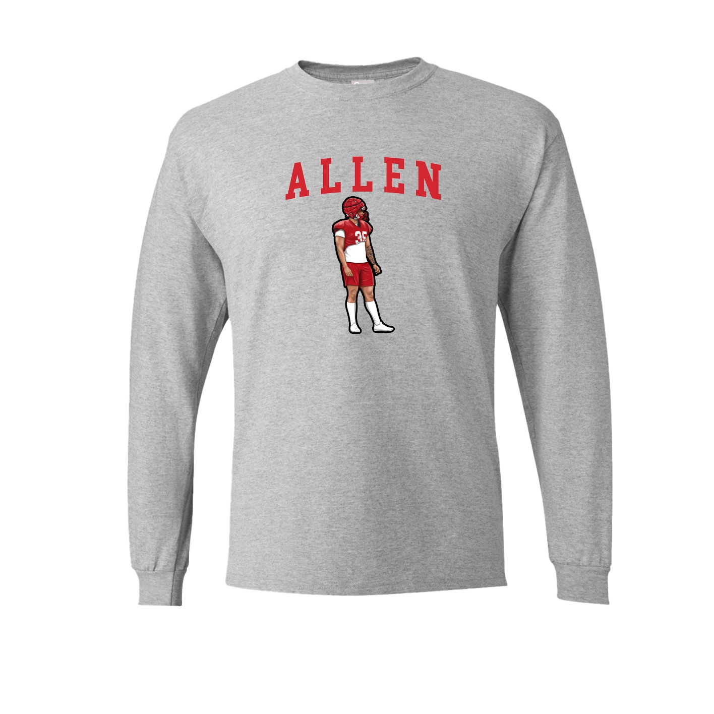 Long Sleeve Tee — Shirsey in Grey