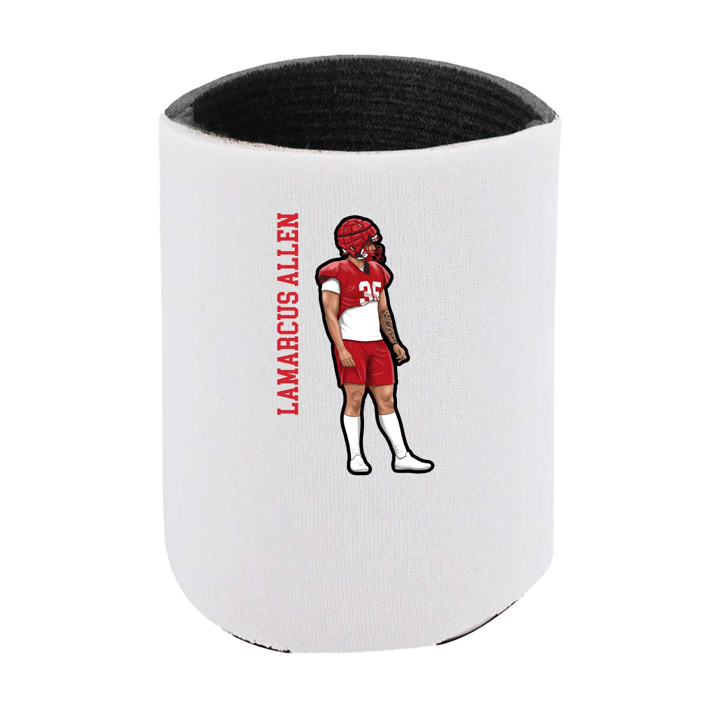 Can Holder — Name Vertical in White