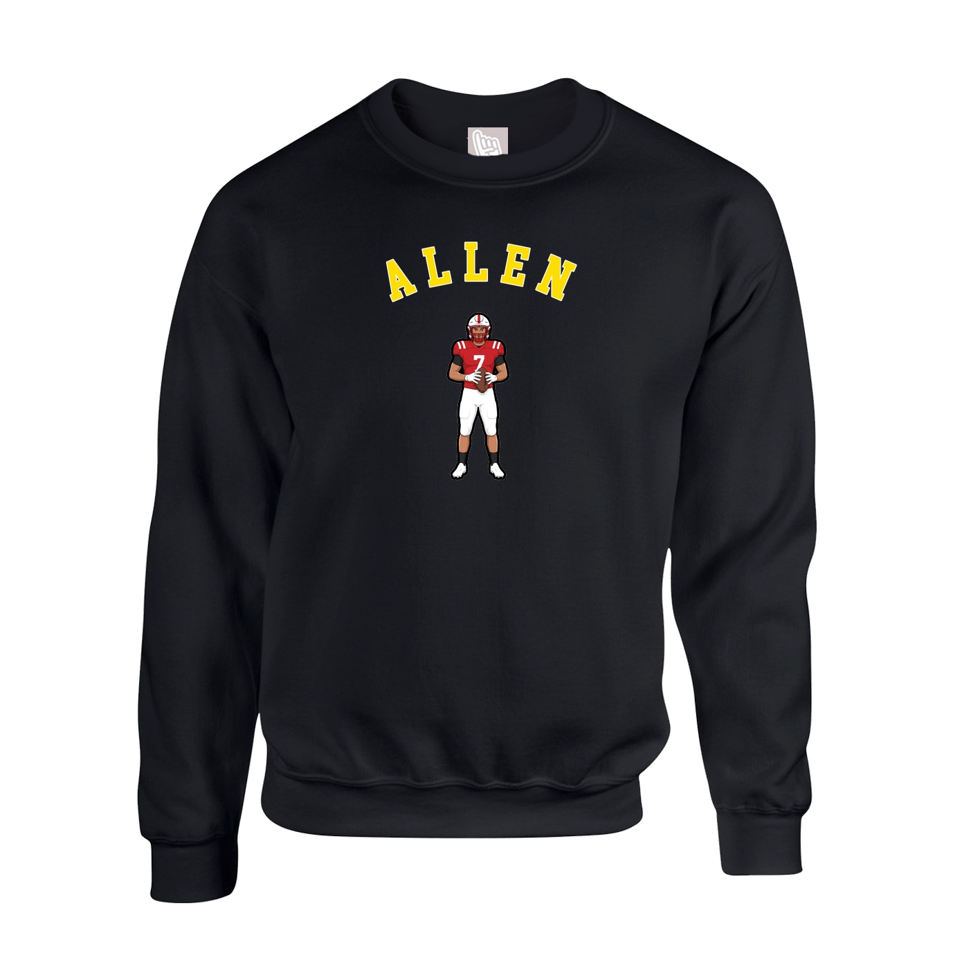 Fleece Crew — Shirsey Arch in Black