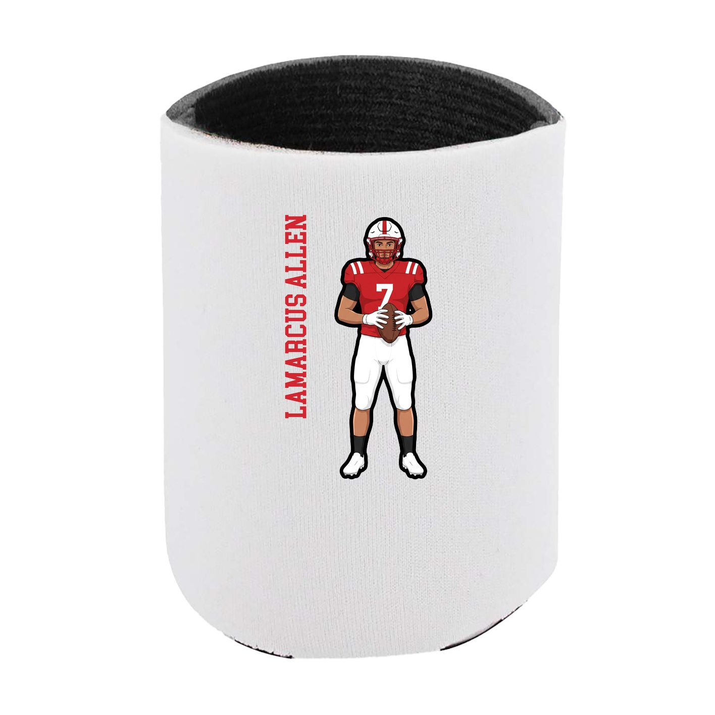 Can Holder — Name Vertical in White