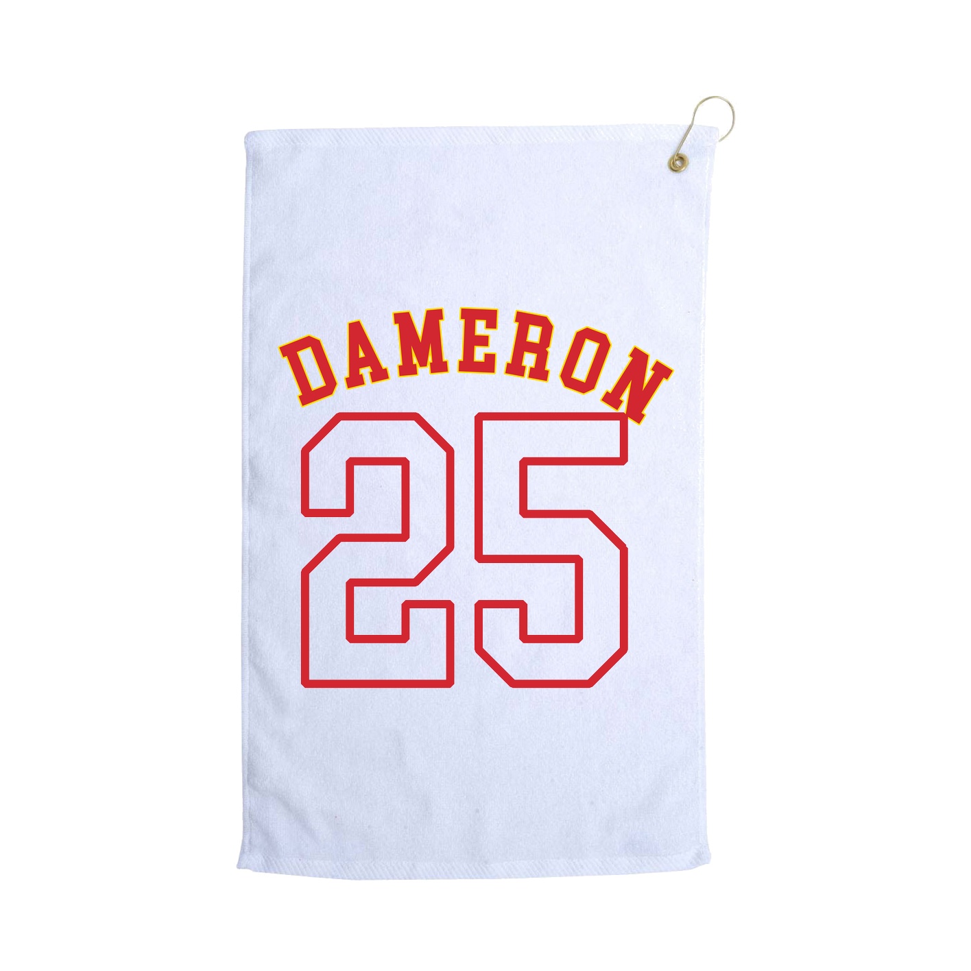 Golf Towel — Shirsey Arch in White