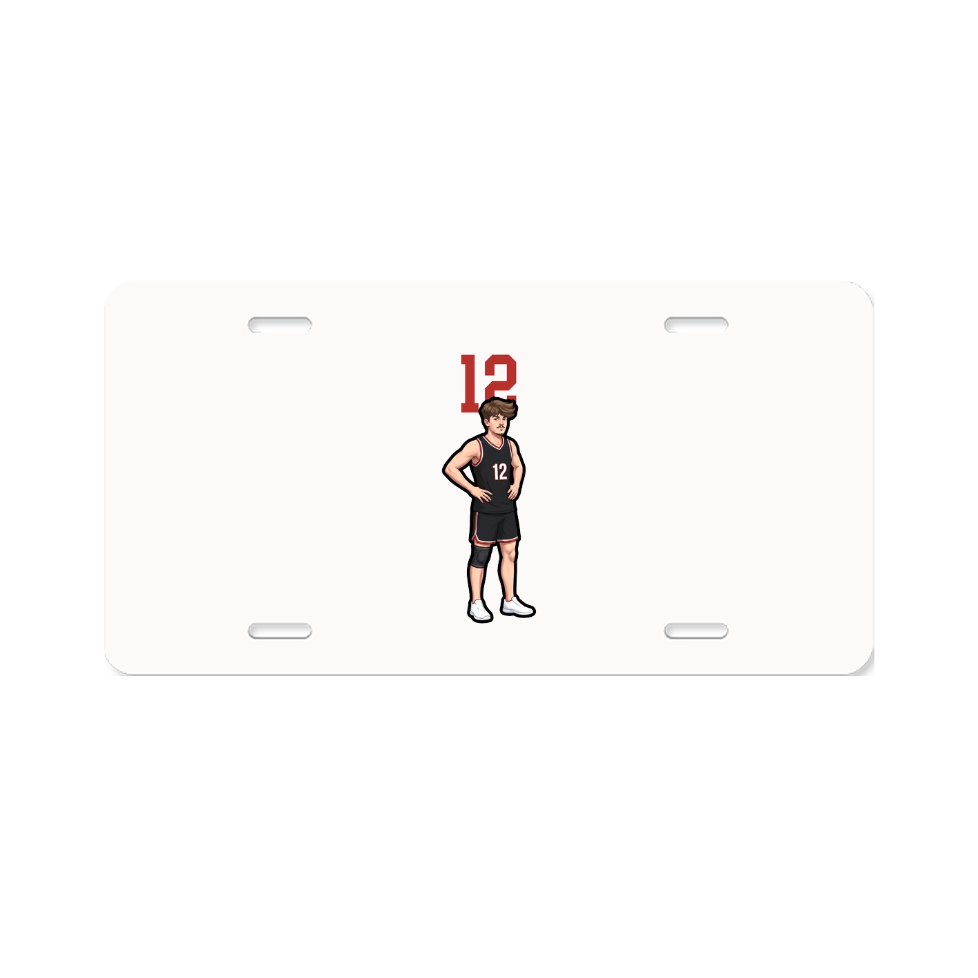 License Plate — Number Top in Classic