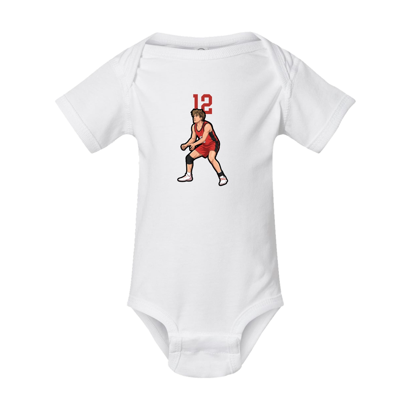 Baby Onesie — Number Top in White