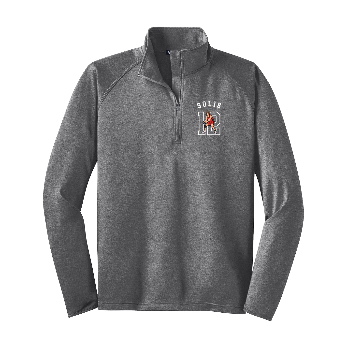Q-Zip Pullover — Shirsey Arch in Grey