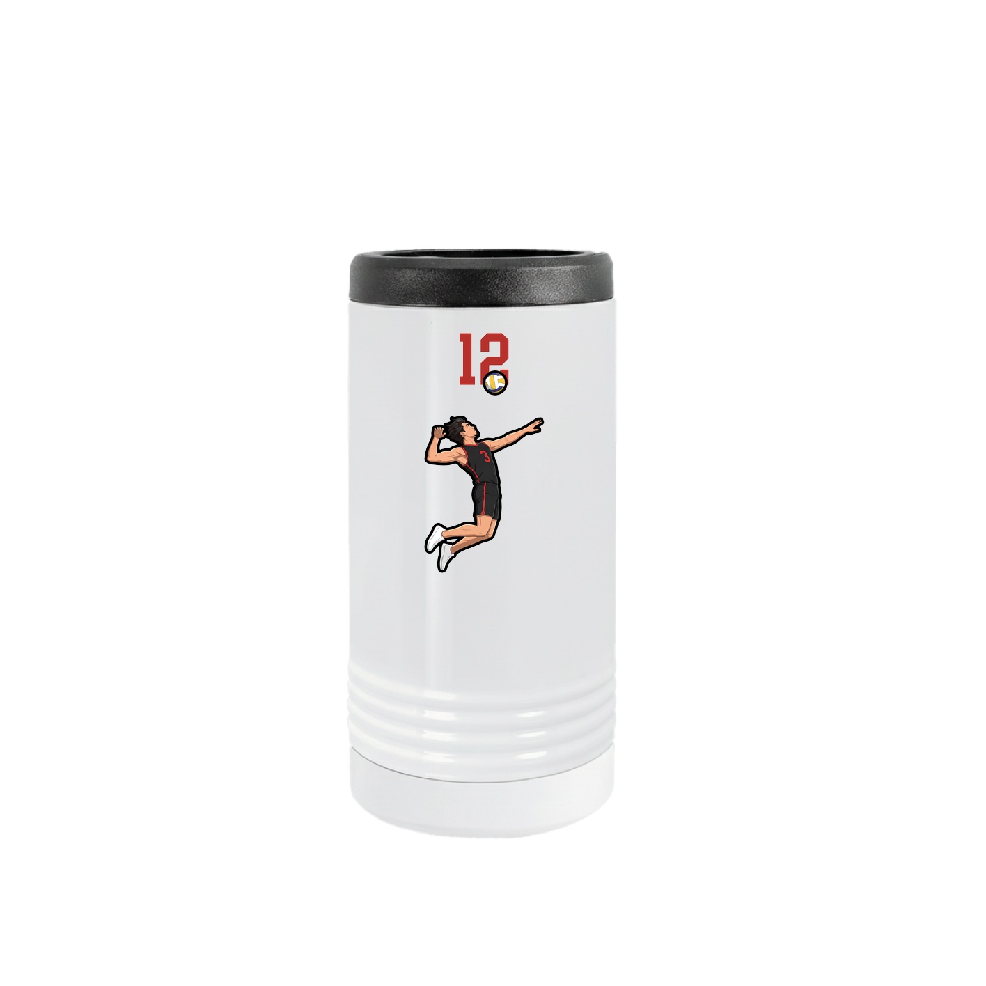 Slim Beverage Holder — Number Top in White
