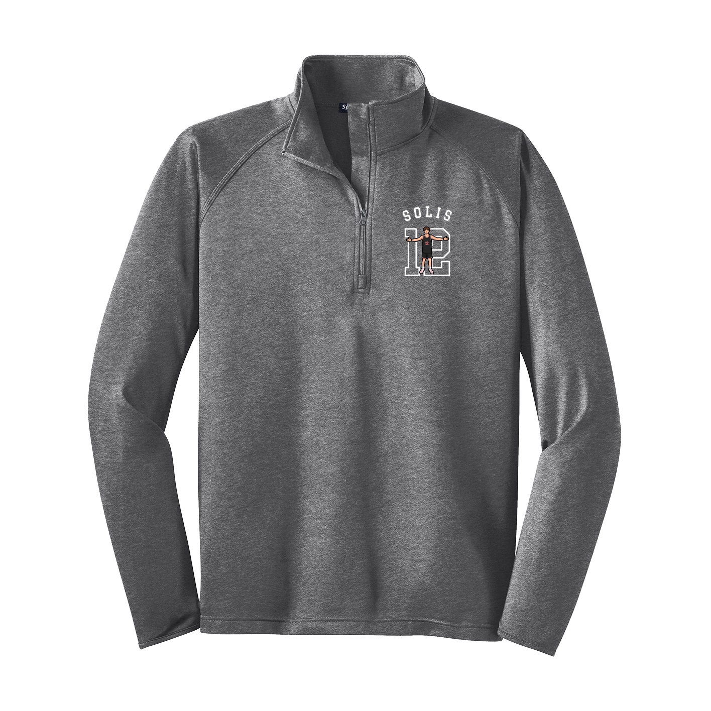 Q-Zip Pullover — Shirsey Arch in Grey
