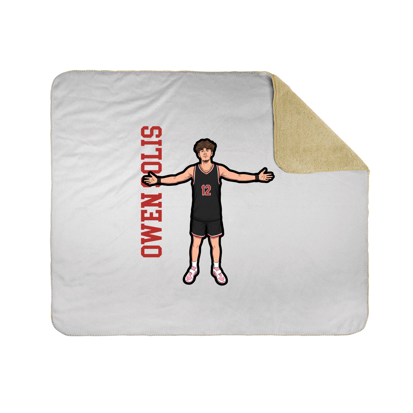 50x60 Sherpa Lined Throw Blanket