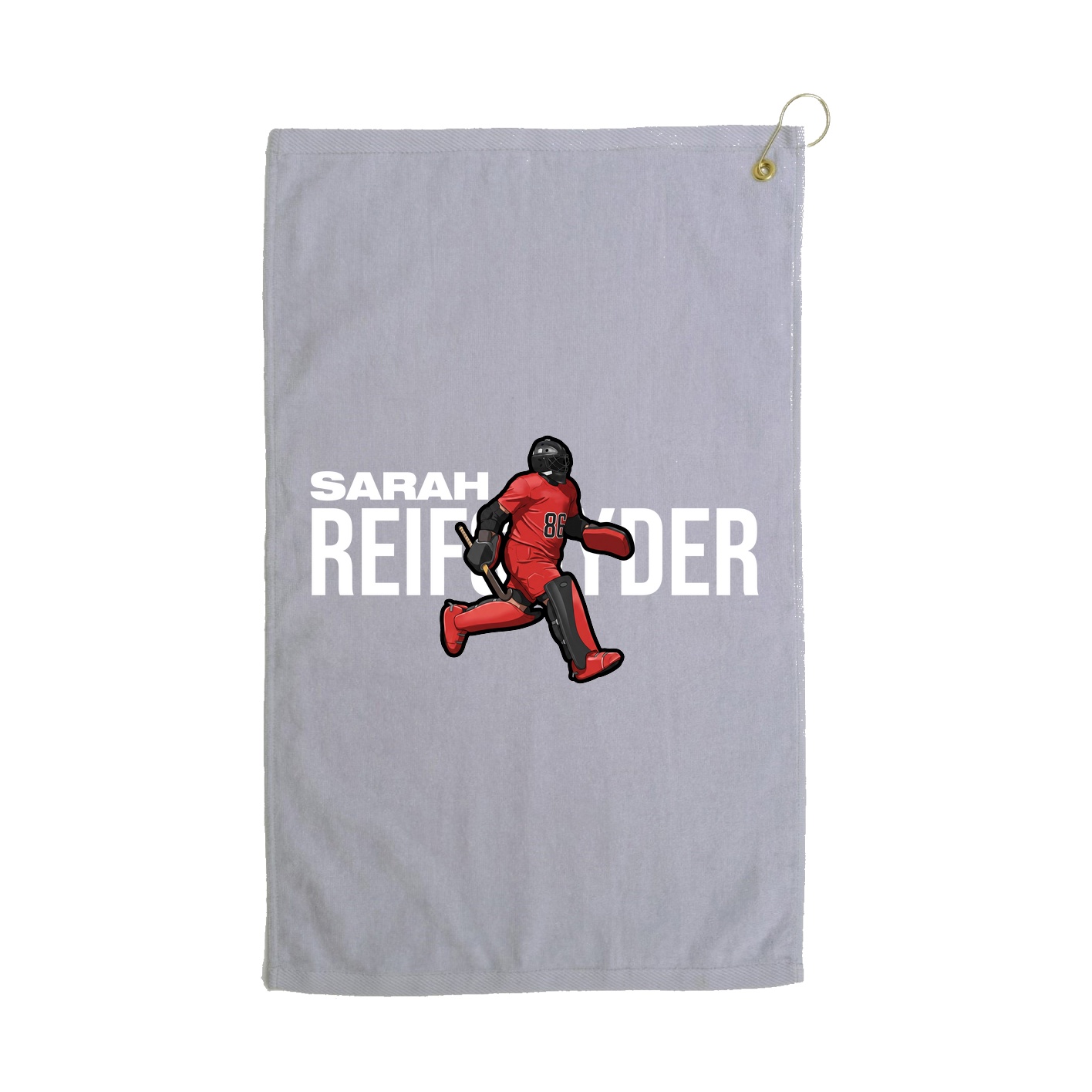 Golf Towel — Player Name in Grey