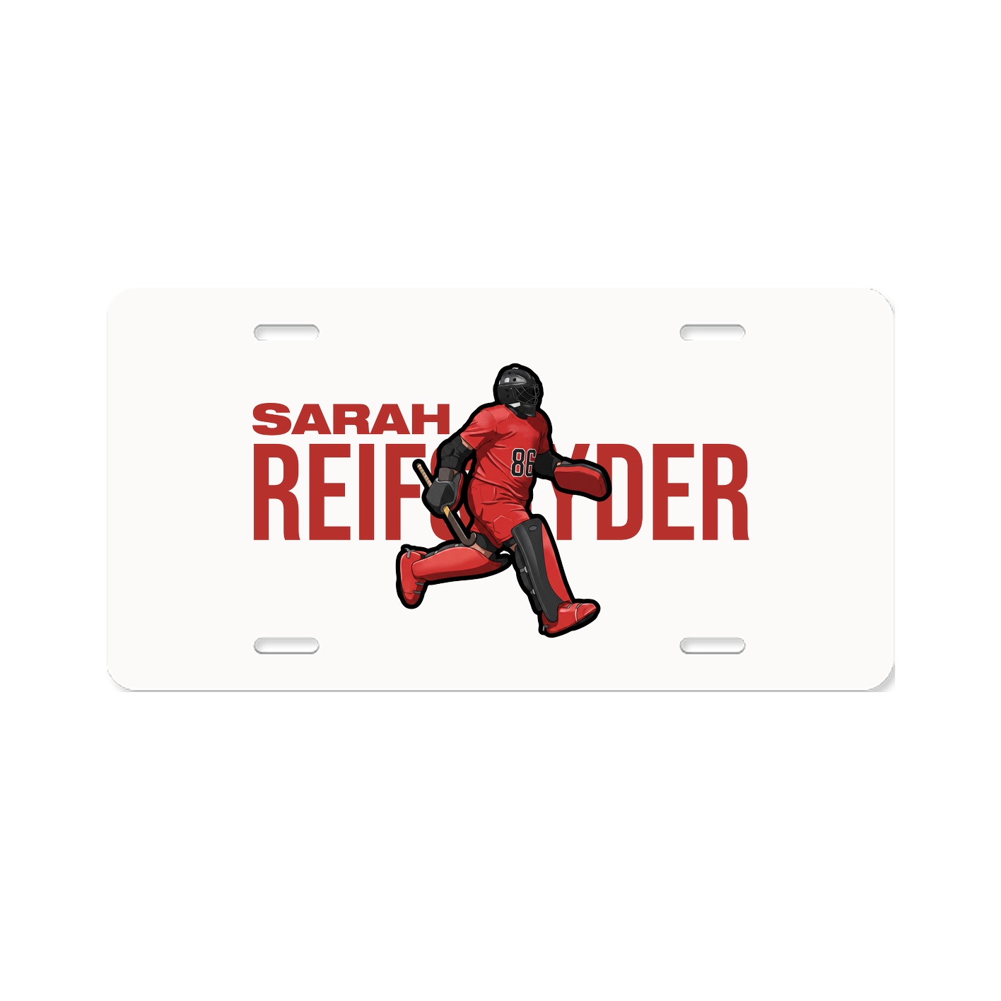 License Plate — Player Name in Classic