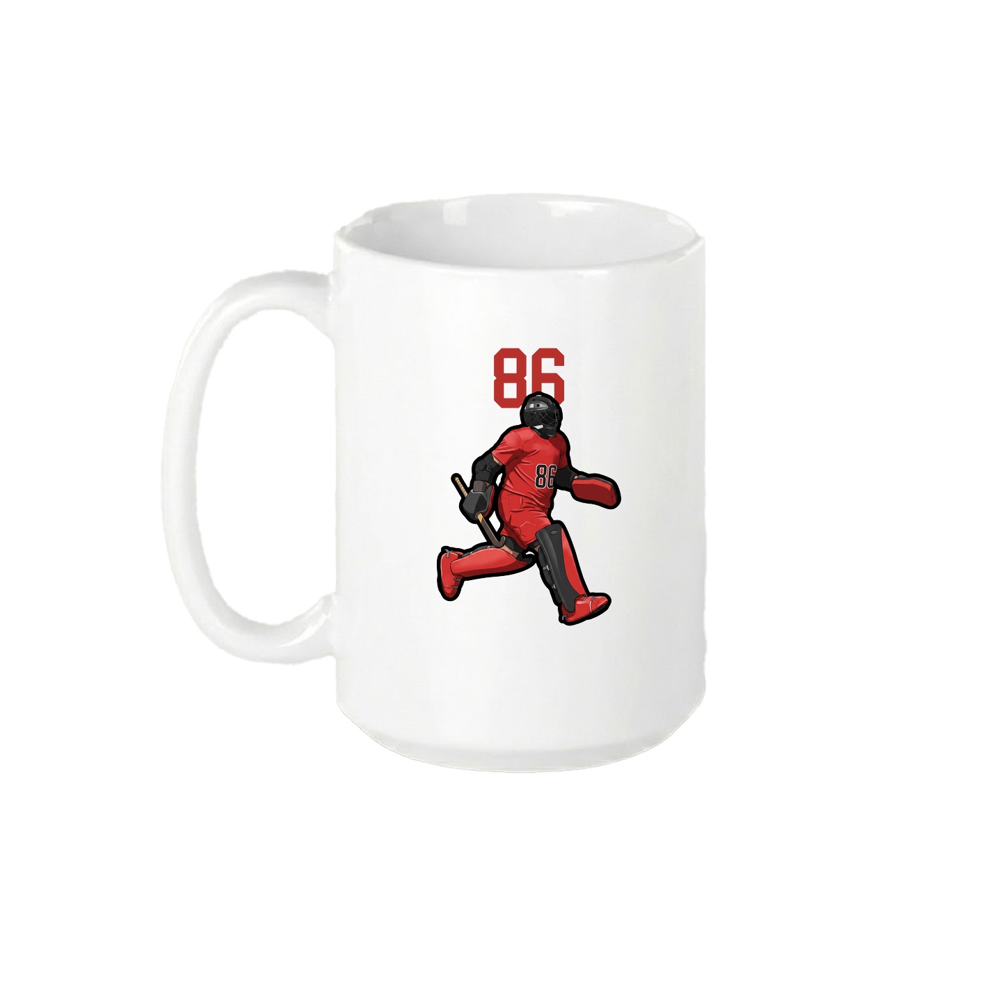 15oz Coffee Mug — Number Top in White