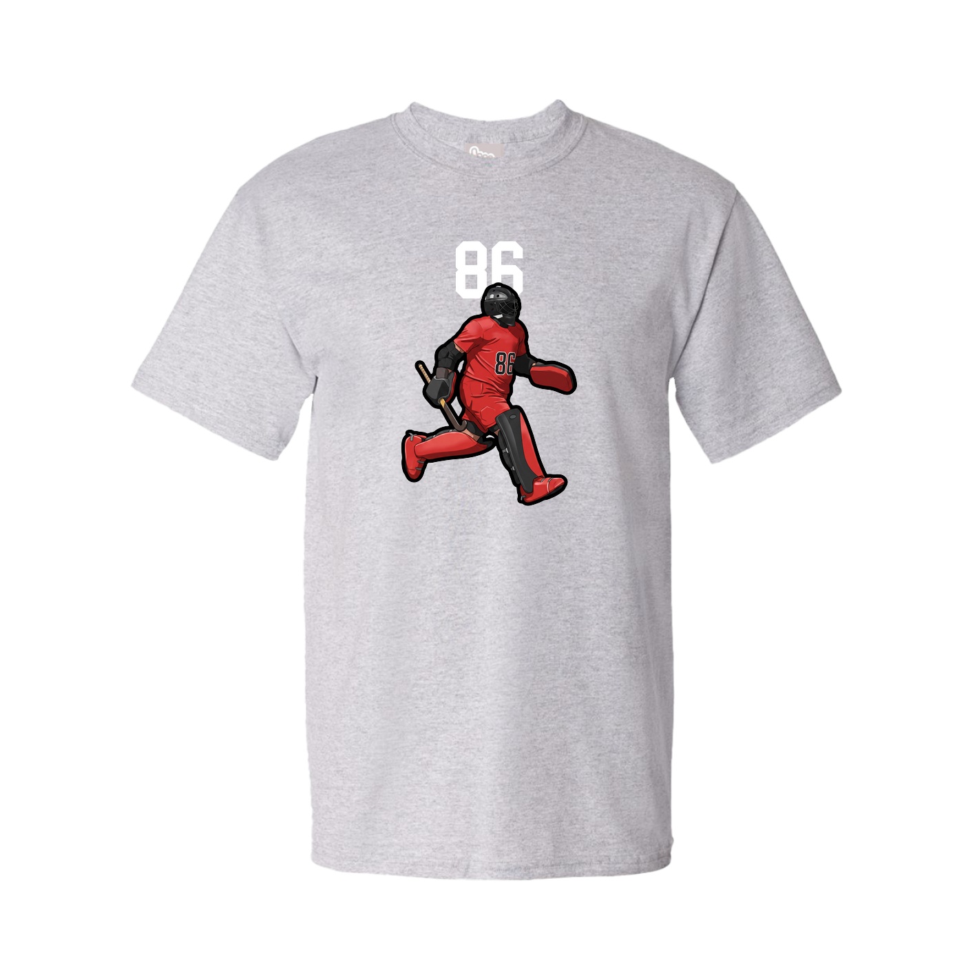 Youth Tee — Number Top in Grey