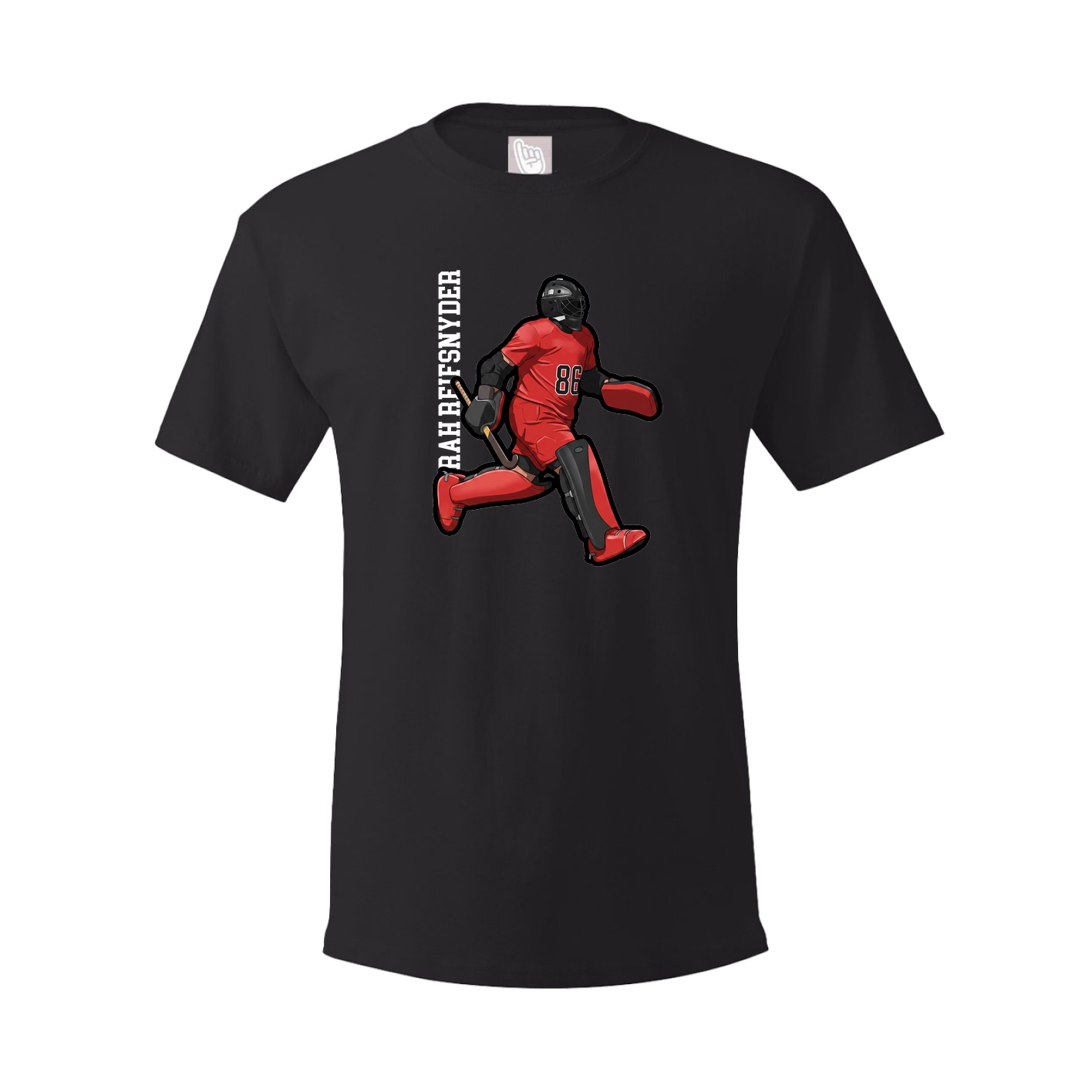 Tee — Name Vertical in Black