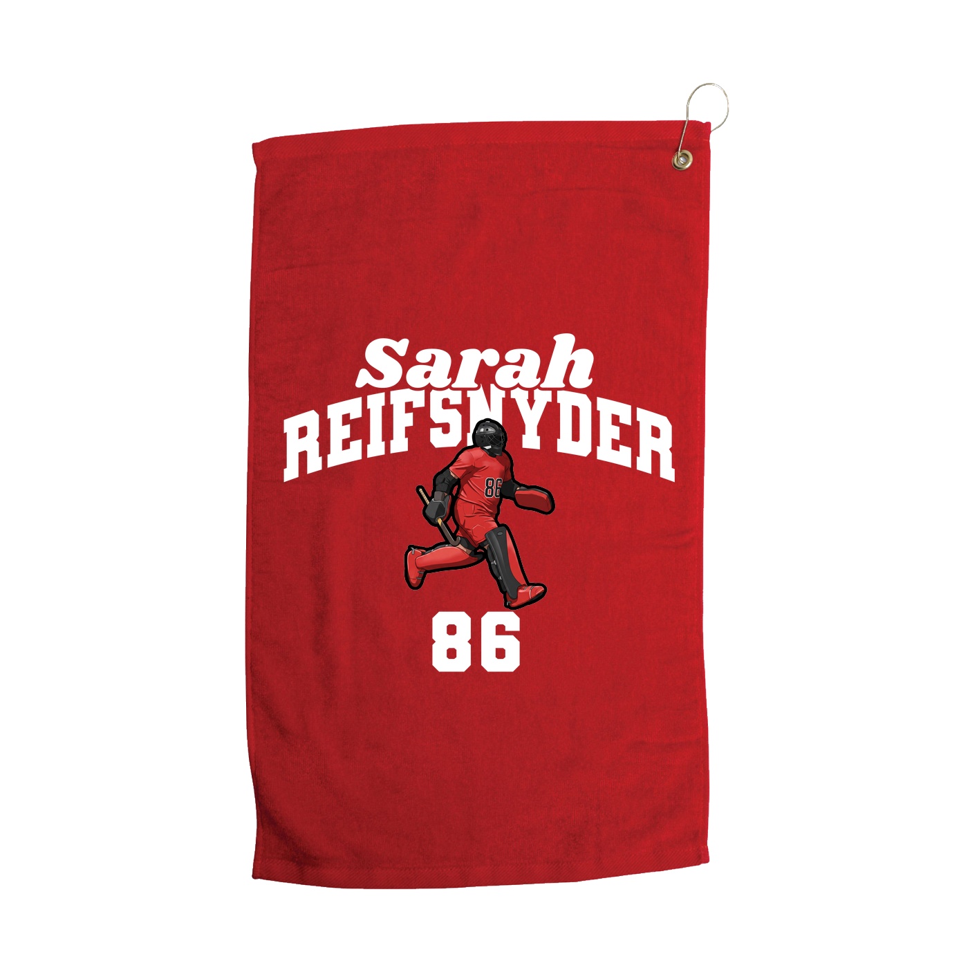 Golf Towel — Signature Arch in Red