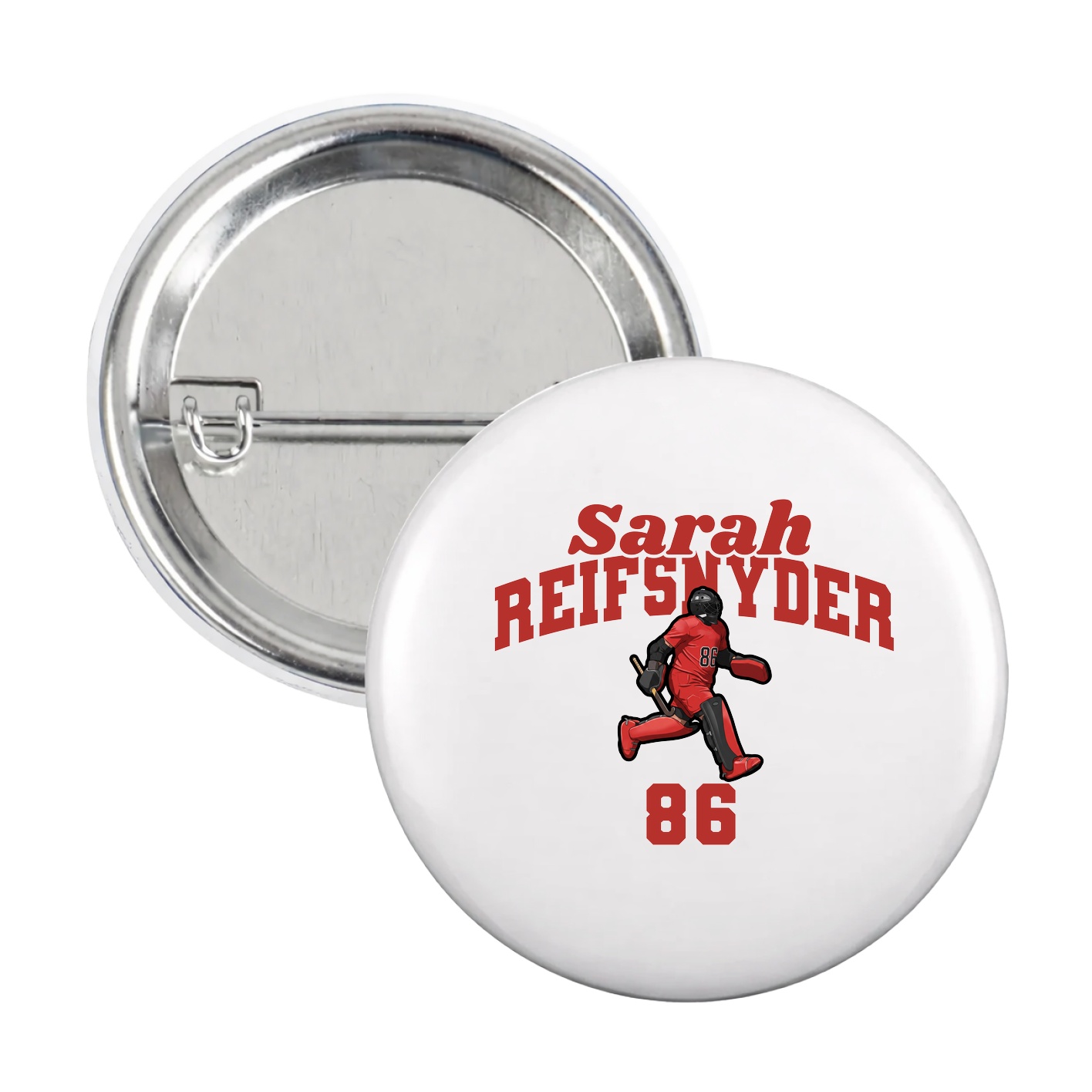 Game Day Button — Signature Arch in White