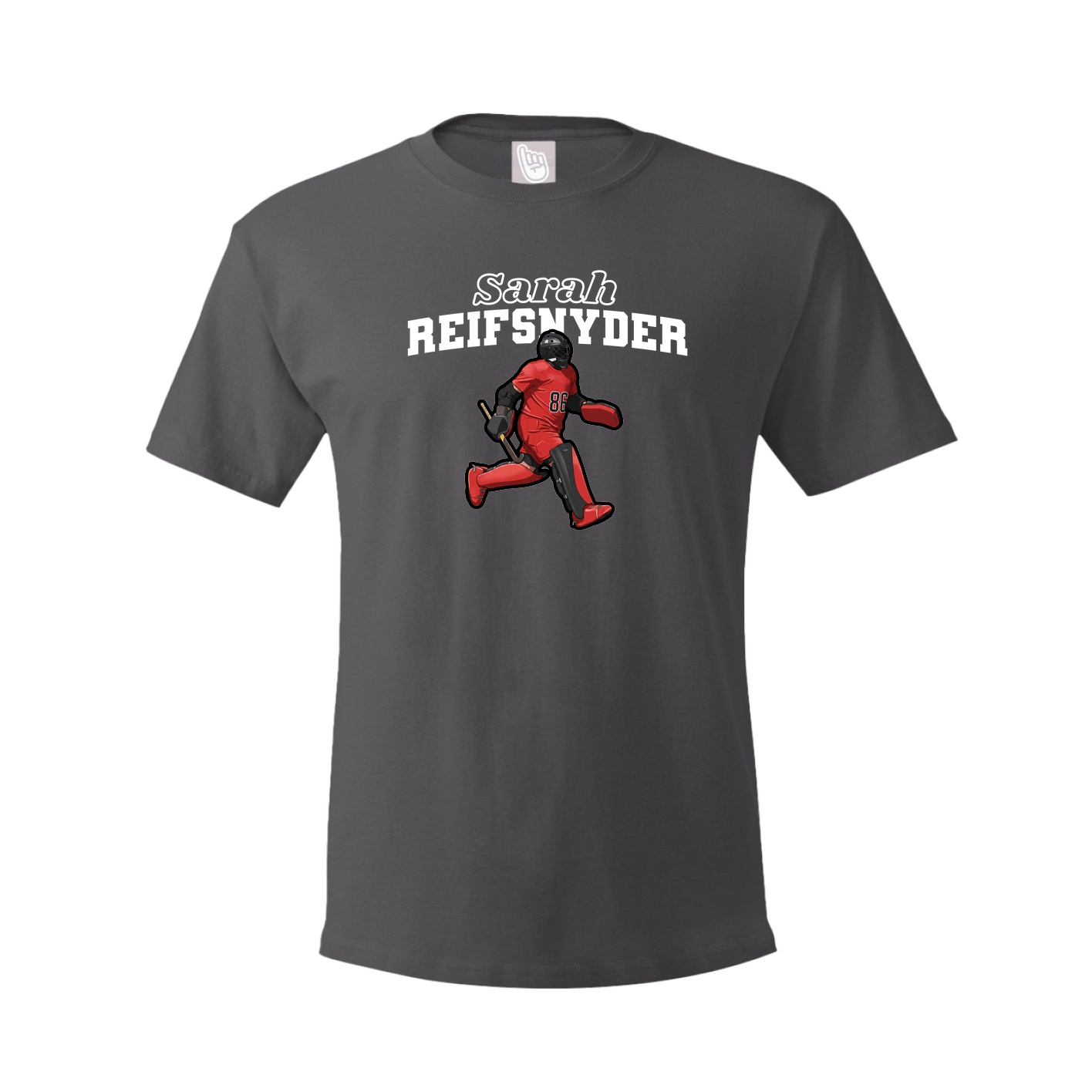 Tee — Name Arch in Grey