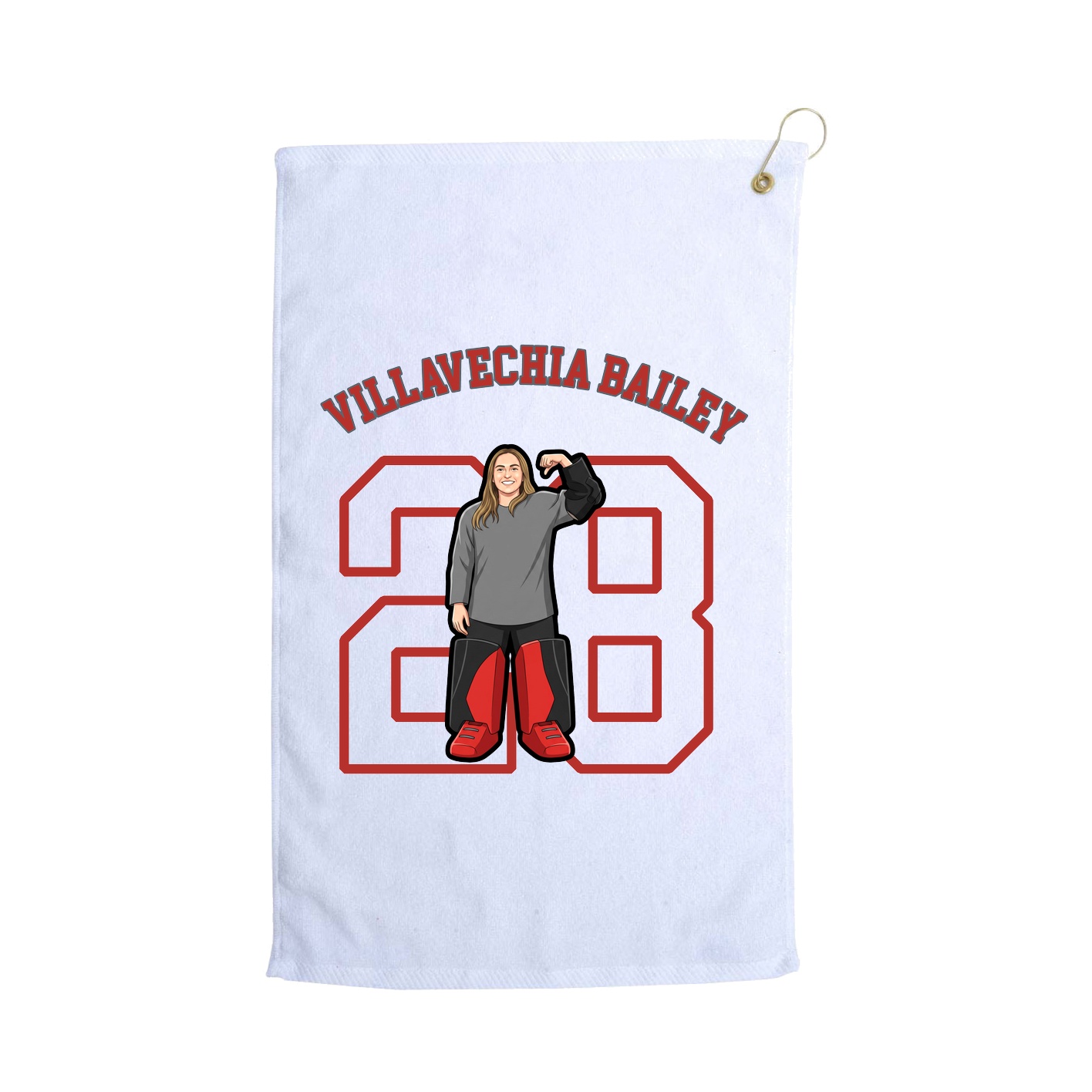 Golf Towel — Shirsey Arch in White
