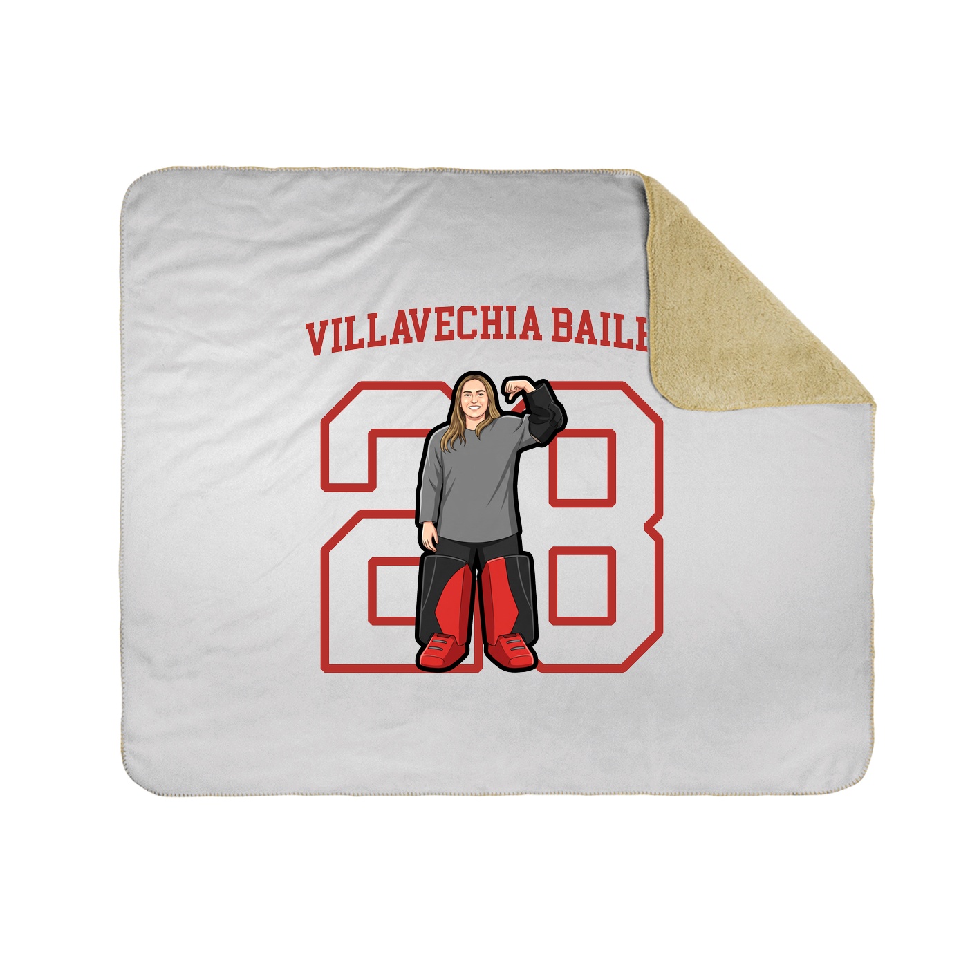 Throw Blanket — Shirsey in White