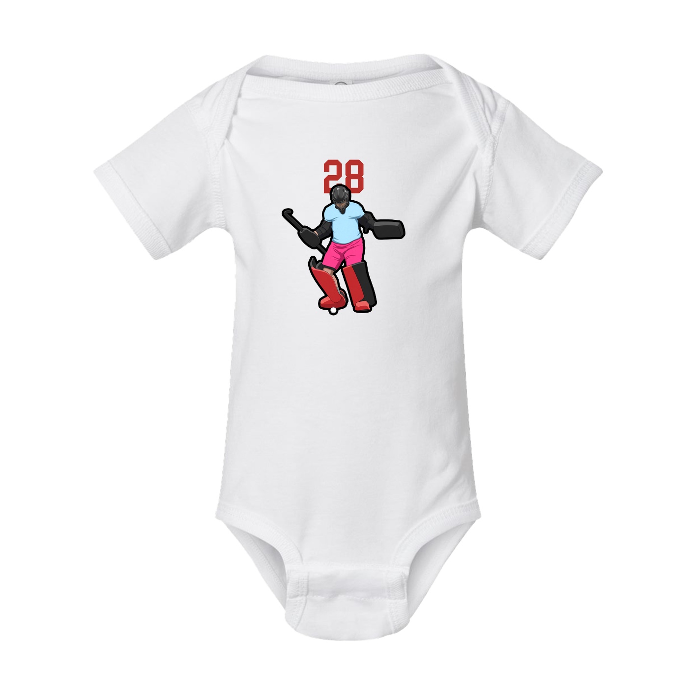 Baby Onesie — Number Top in White