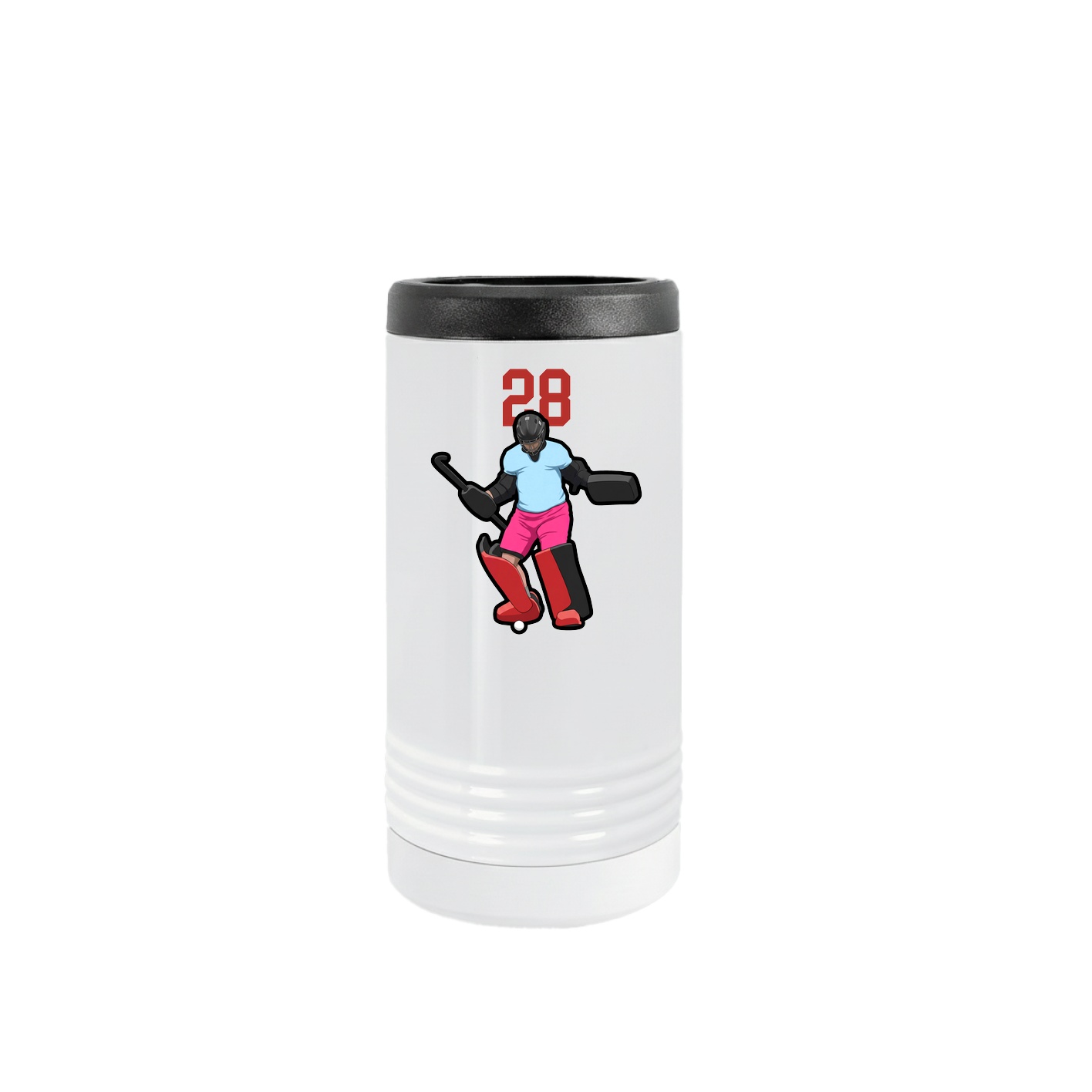 Slim Beverage Holder — Number Top in White