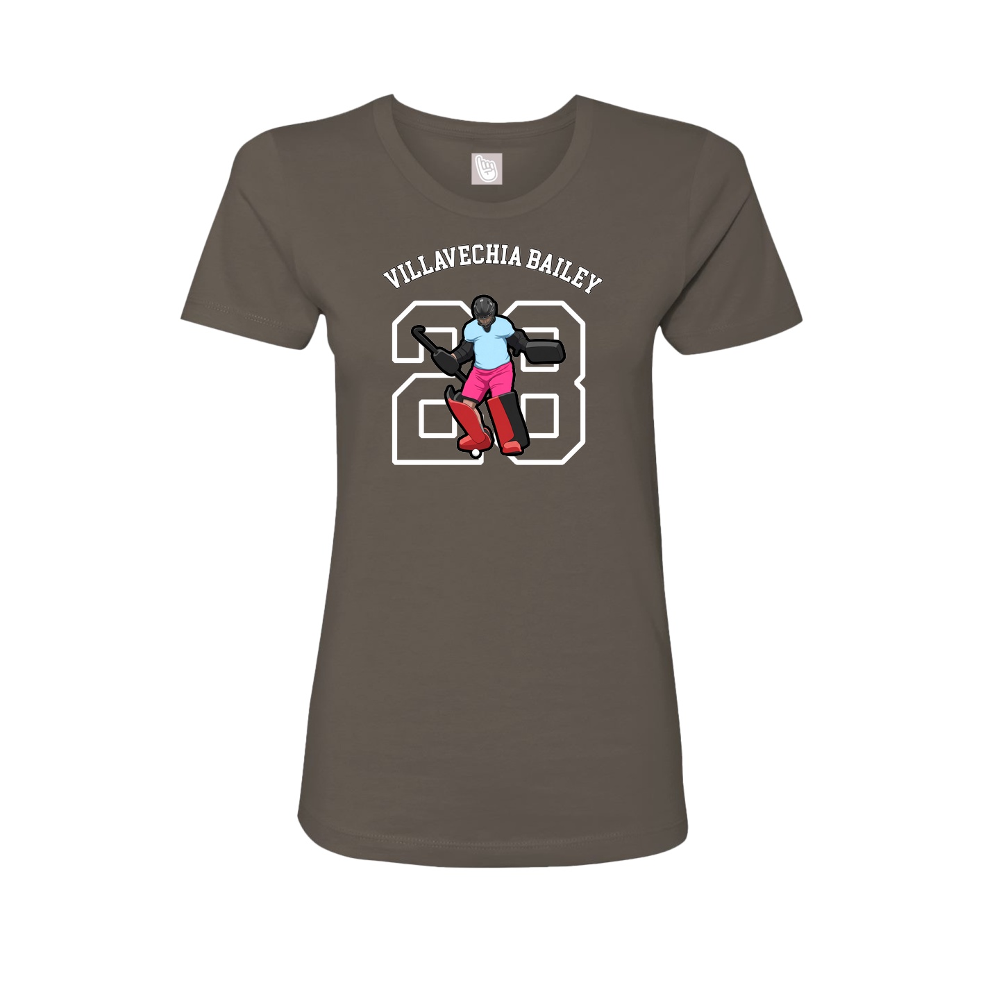 Fitted Women's Tee — Shirsey Arch in Grey