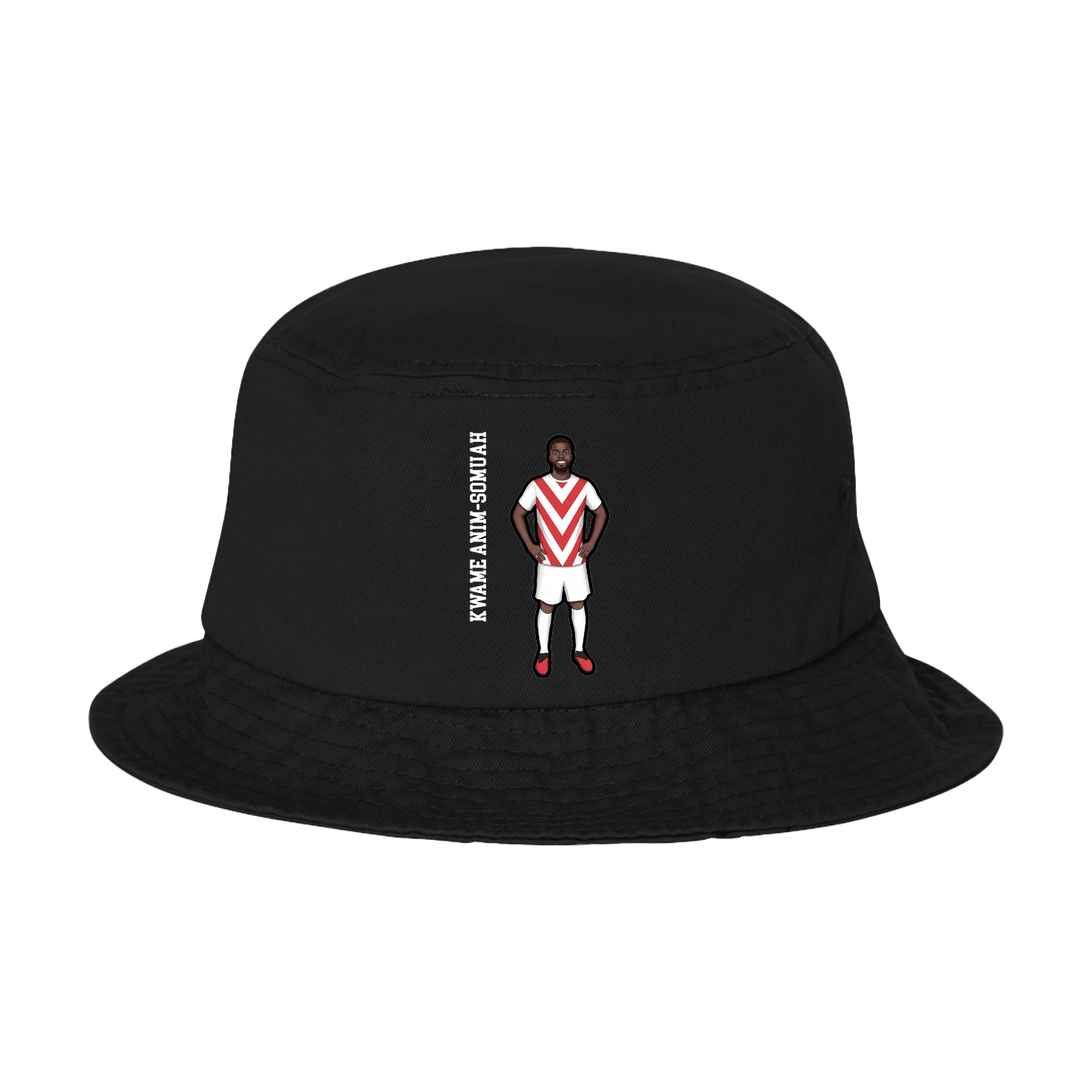 Bucket Cap — Name Vertical in Black