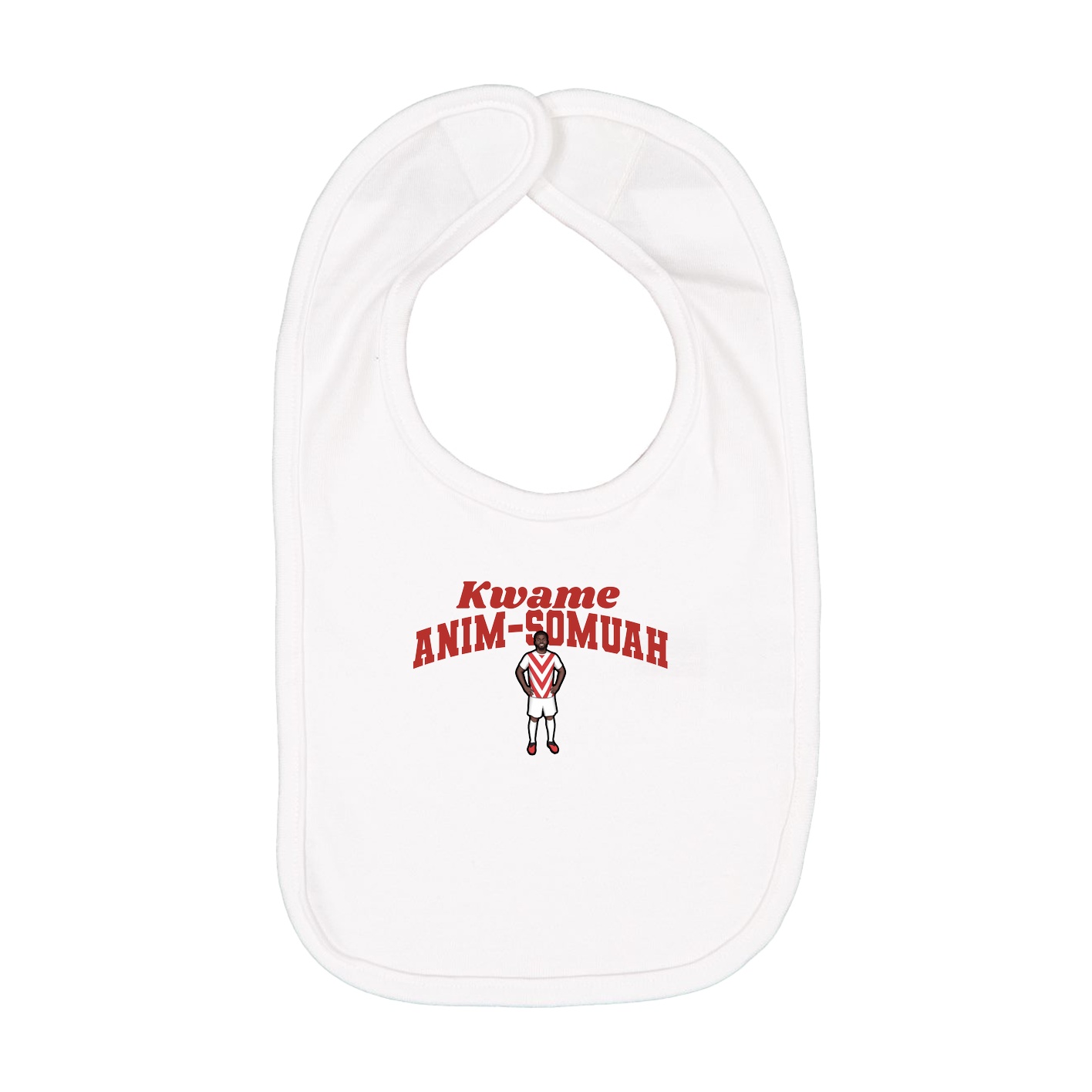 Infant Bib — Signature Arch in White