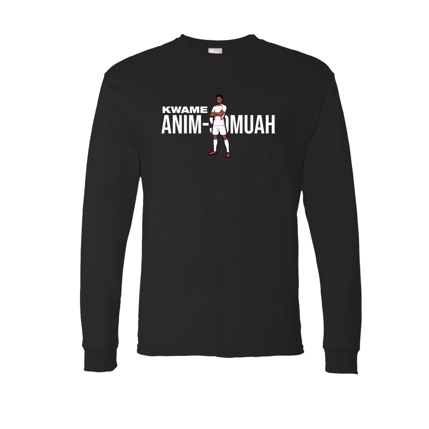 Long Sleeve Tee — Player Name in Black