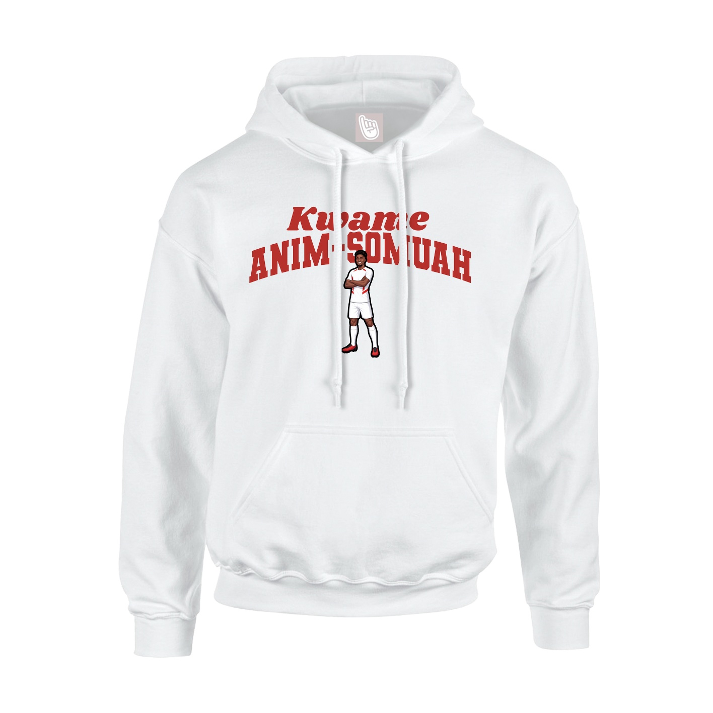 Youth Hoodie — Signature Arch in White