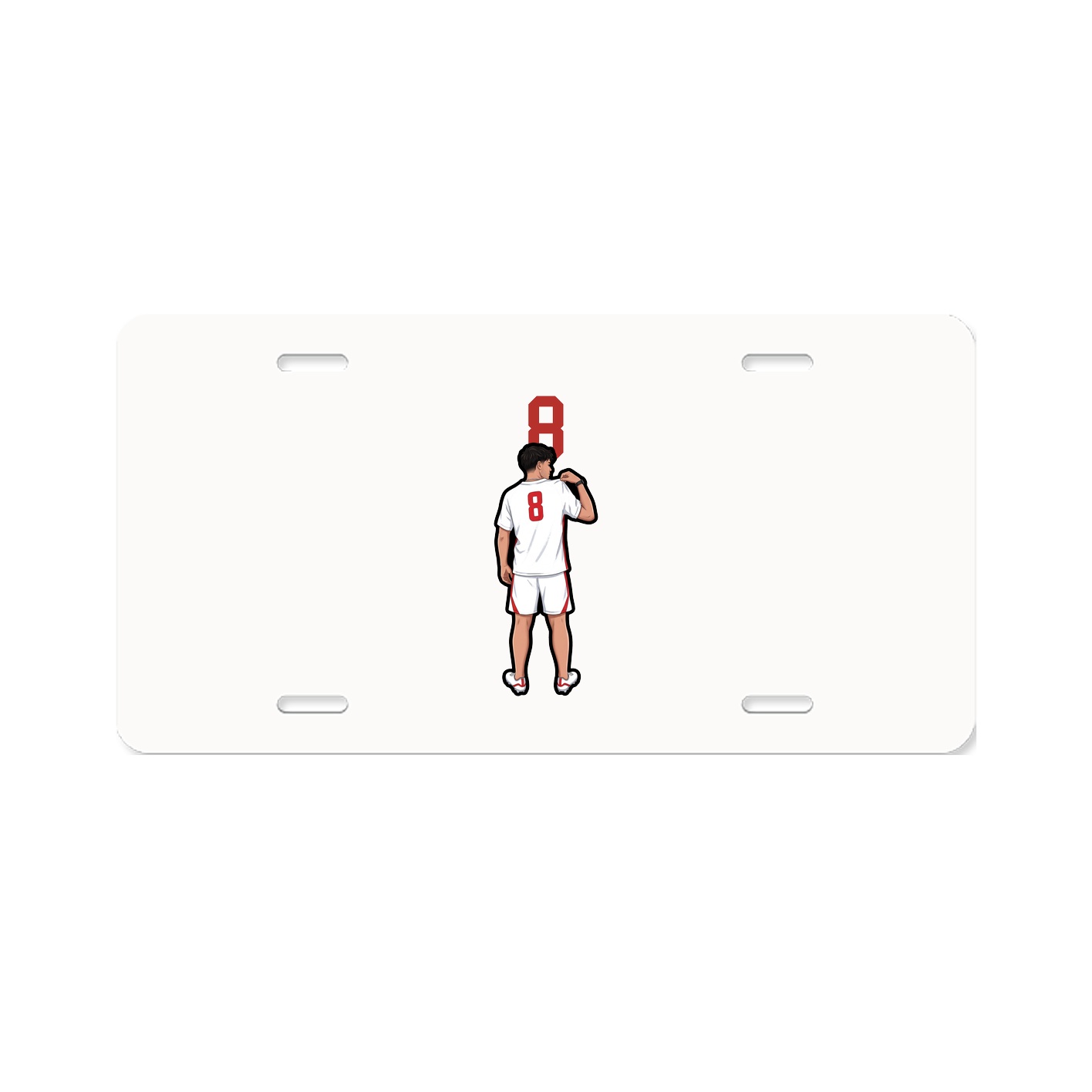 License Plate — Number Top in Classic