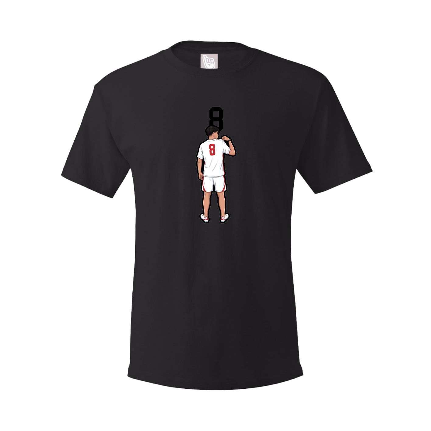 Youth Tee — Number Top in Black