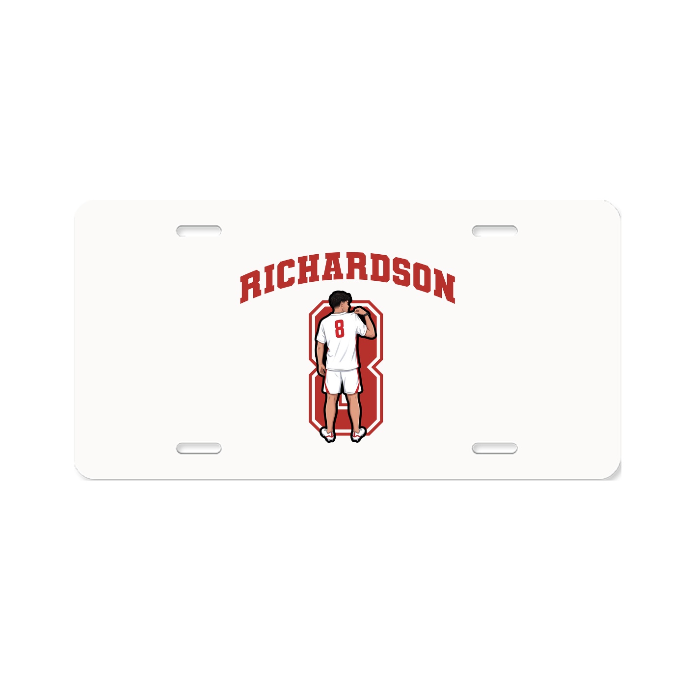 License Plate — Number in Classic