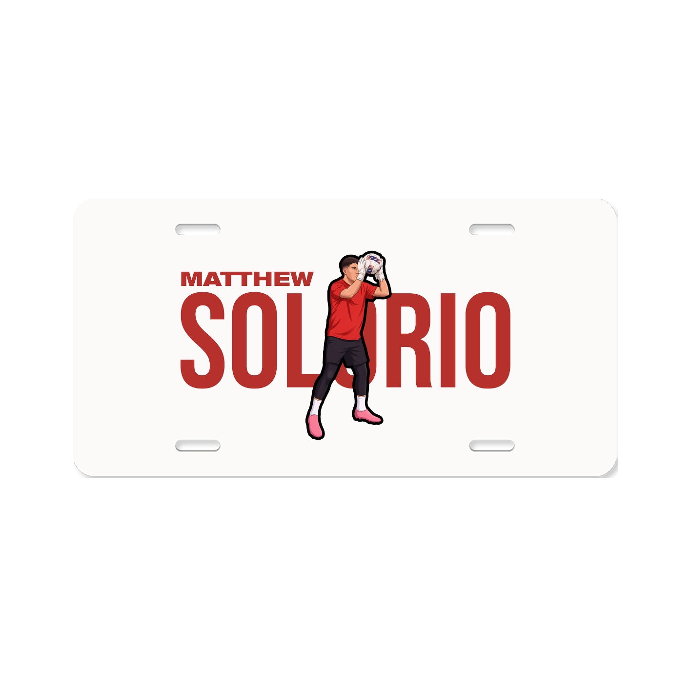 License Plate — Player Name in Classic
