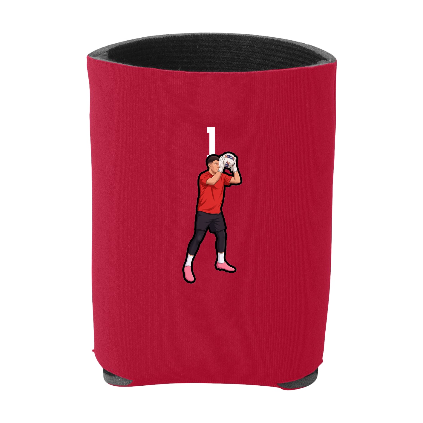 Can Holder — Number Top in Red