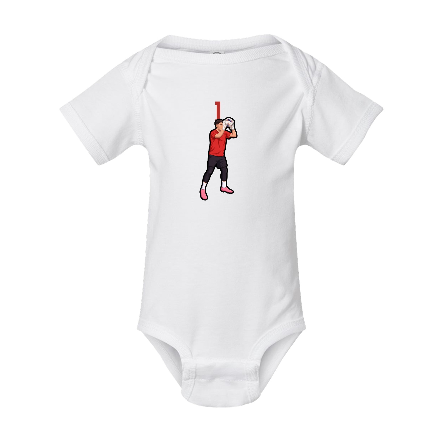 Baby Onesie — Number Top in White